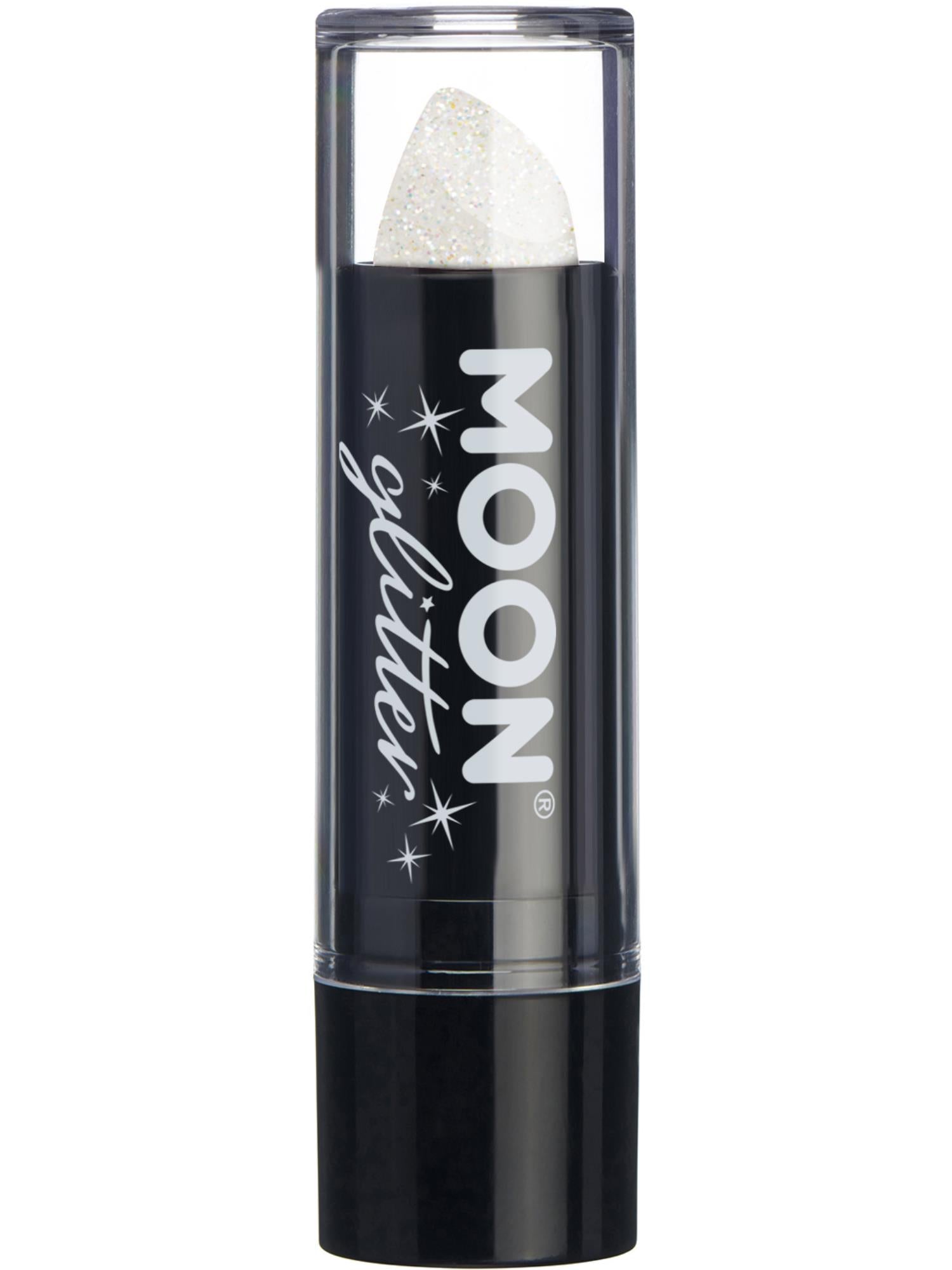 Moon Glitter Iridescent Glitter Lipstick, White