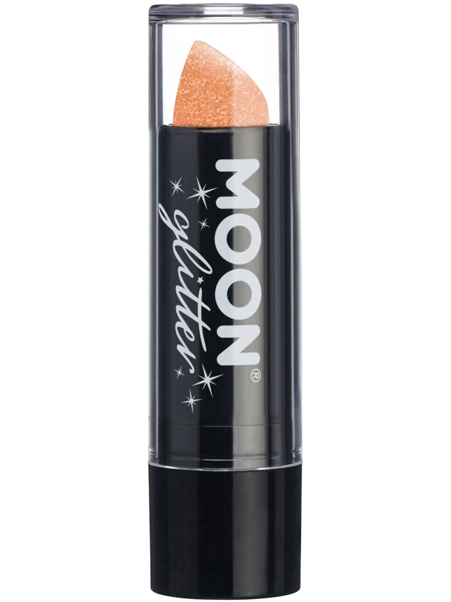 Moon Glitter Iridescent Glitter Lipstick, Orange