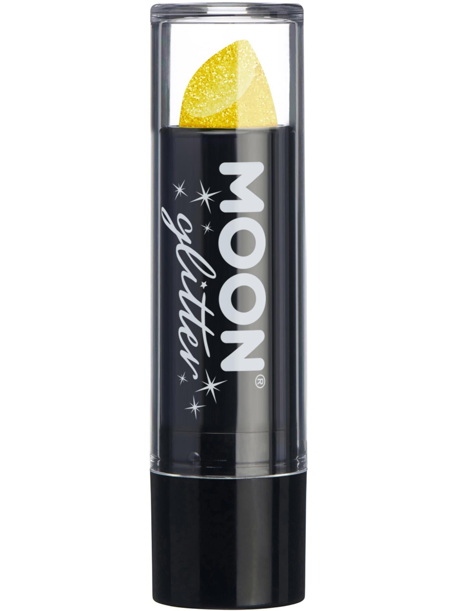 Moon Glitter Iridescent Glitter Lipstick, Yellow