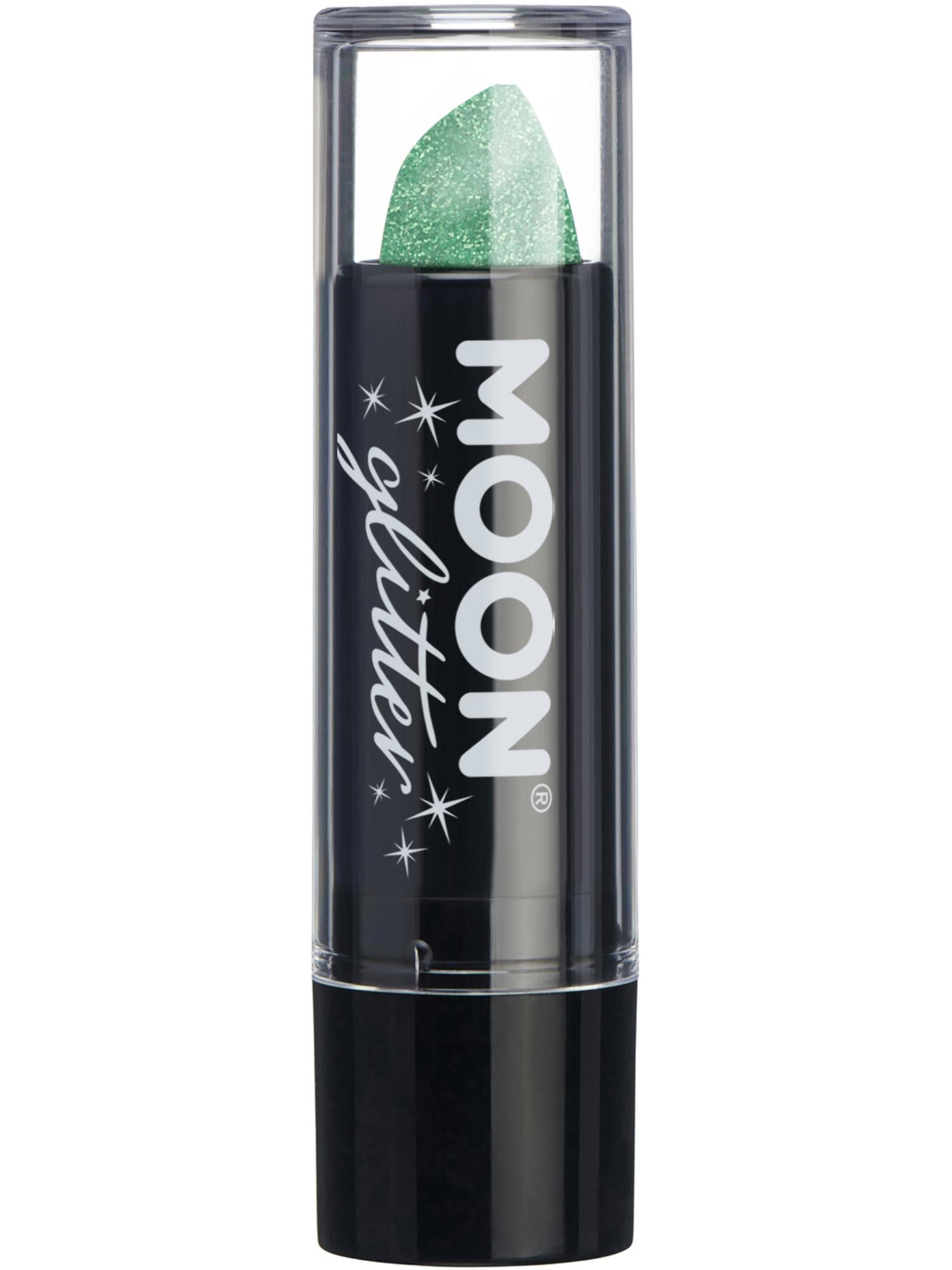 Moon Glitter Iridescent Glitter Lipstick, Green