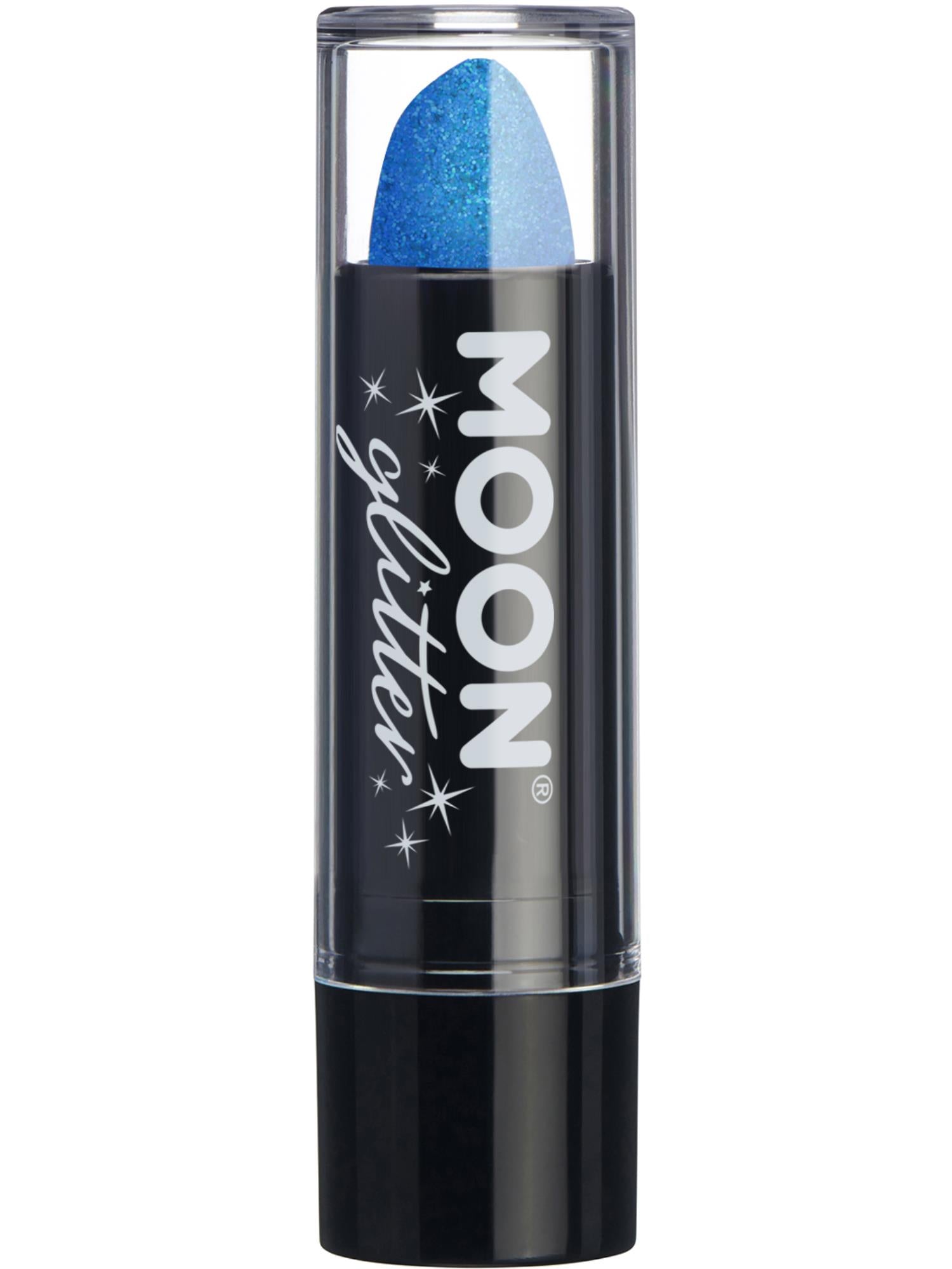Moon Glitter Iridescent Glitter Lipstick, Blue