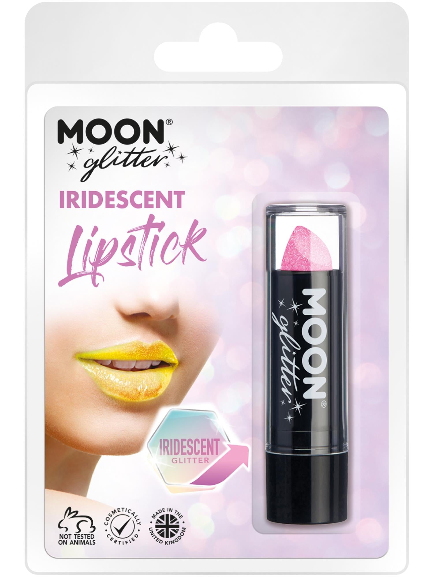 Moon Glitter Iridescent Glitter Lipstick, Pink