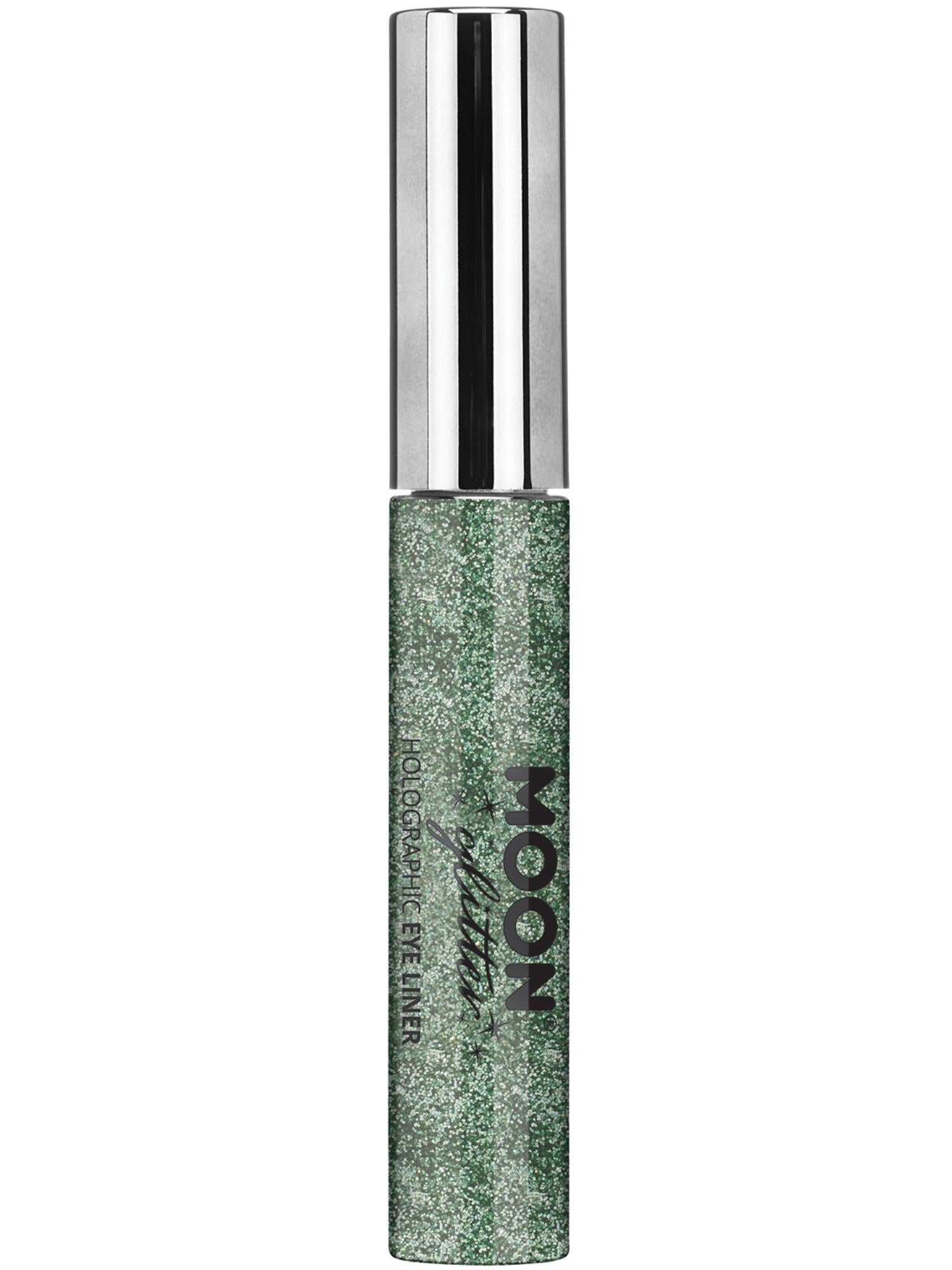 Moon Glitter Holographic Glitter Eye Liner, Green