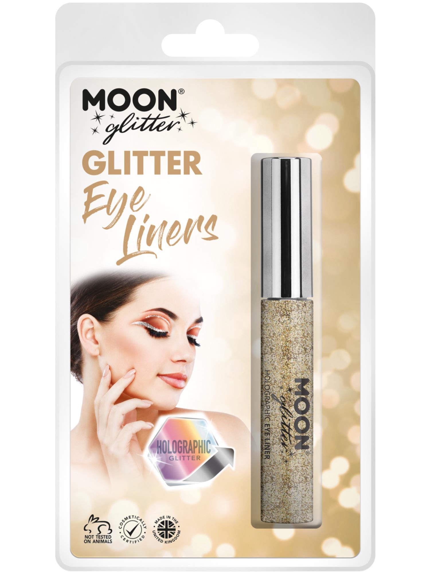 Moon Glitter Holographic Glitter Eye Liner, Gold
