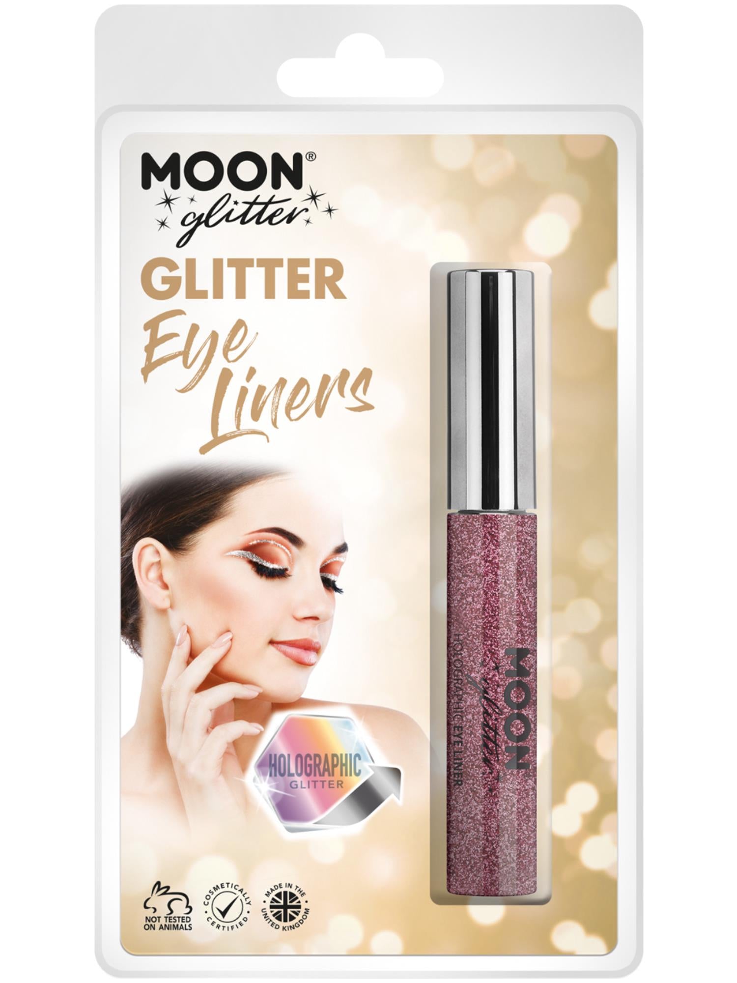 Moon Glitter Holografischer Glitzer-Eyeliner, Rosa