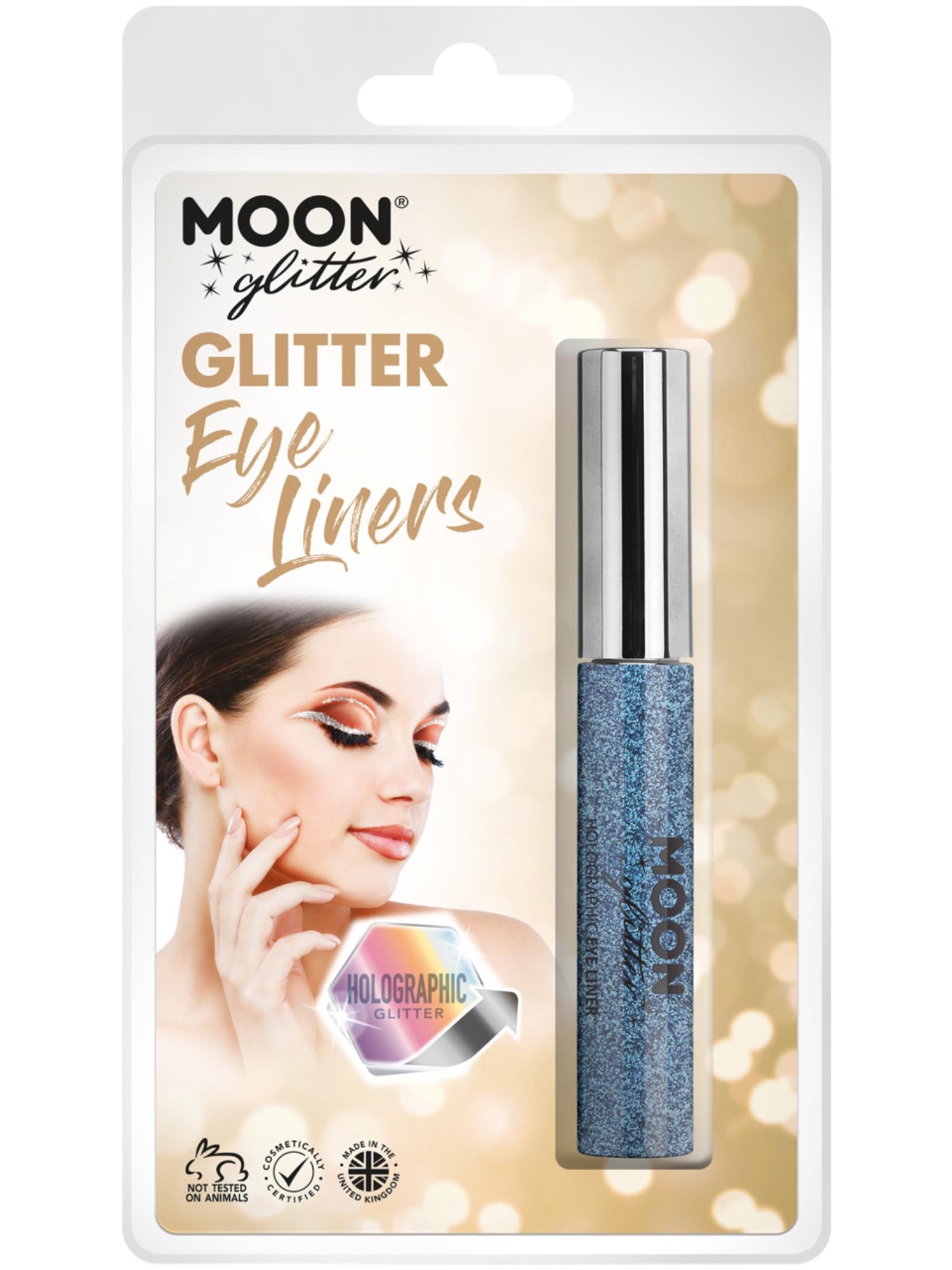 Moon Glitter Holographic Glitter Eye Liner, Blue