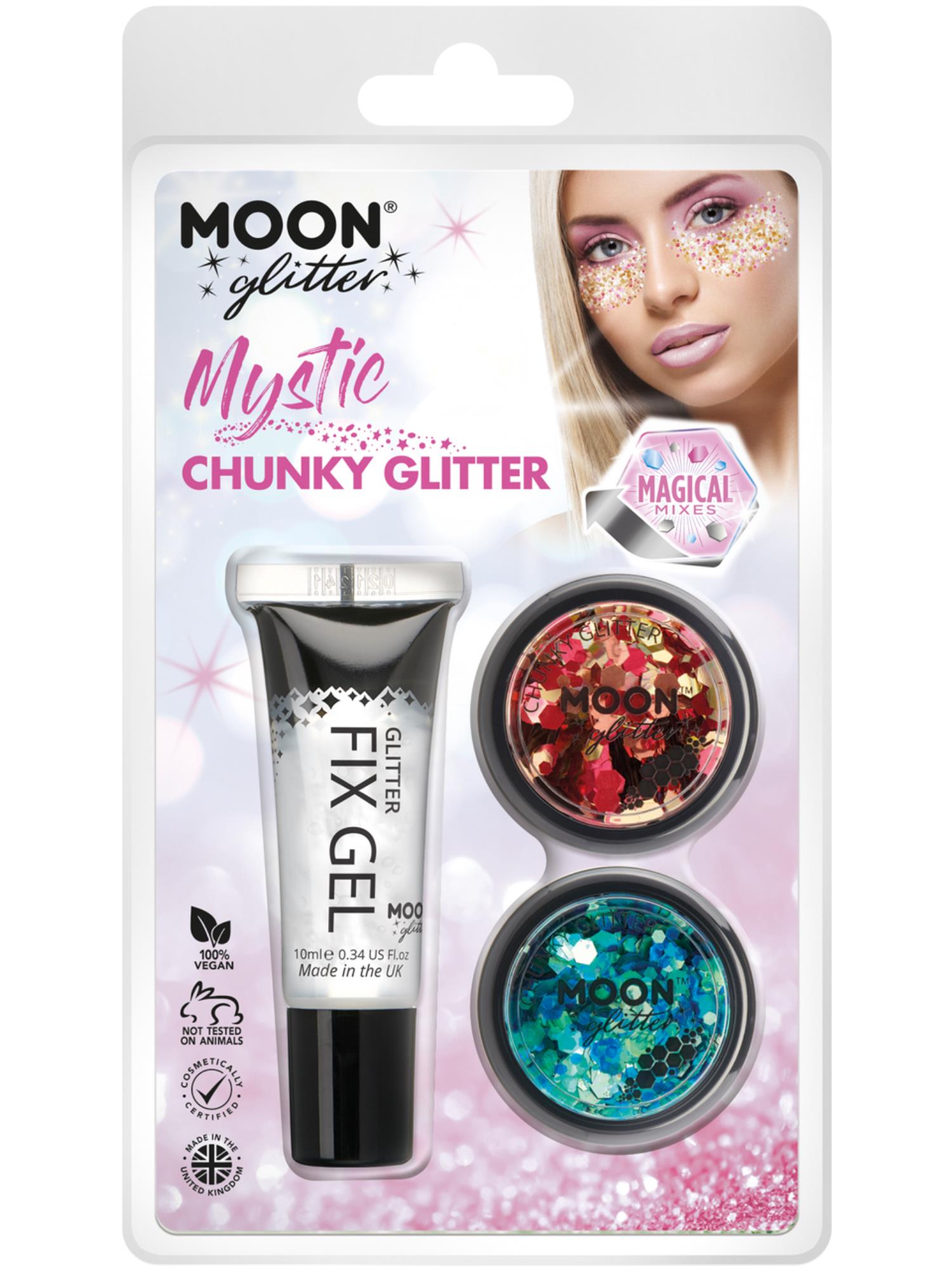 Moon Glitter Mystic Chunky Glitter, Clamshell