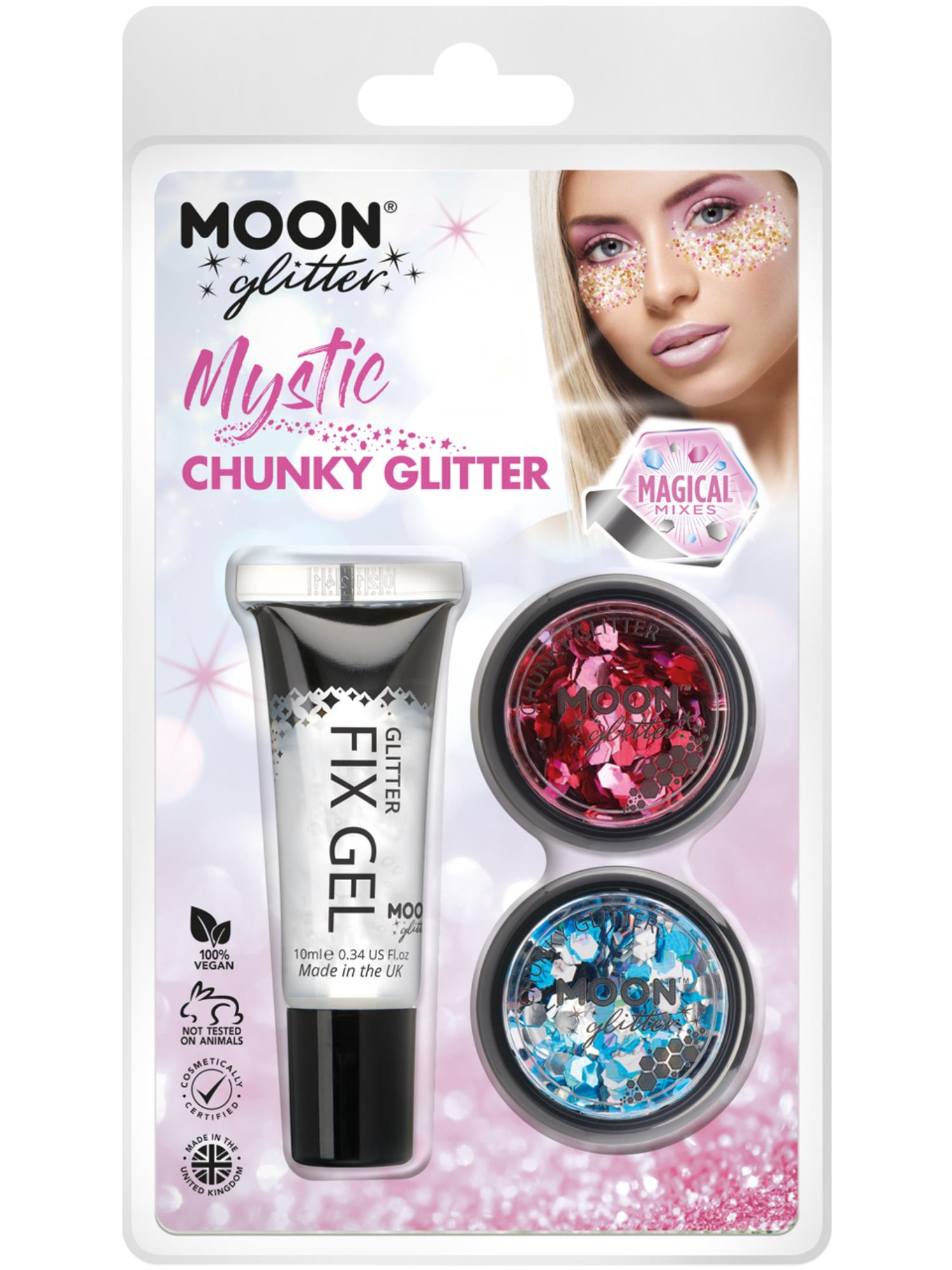 Moon Glitter Mystic Chunky Glitter, Clamshell