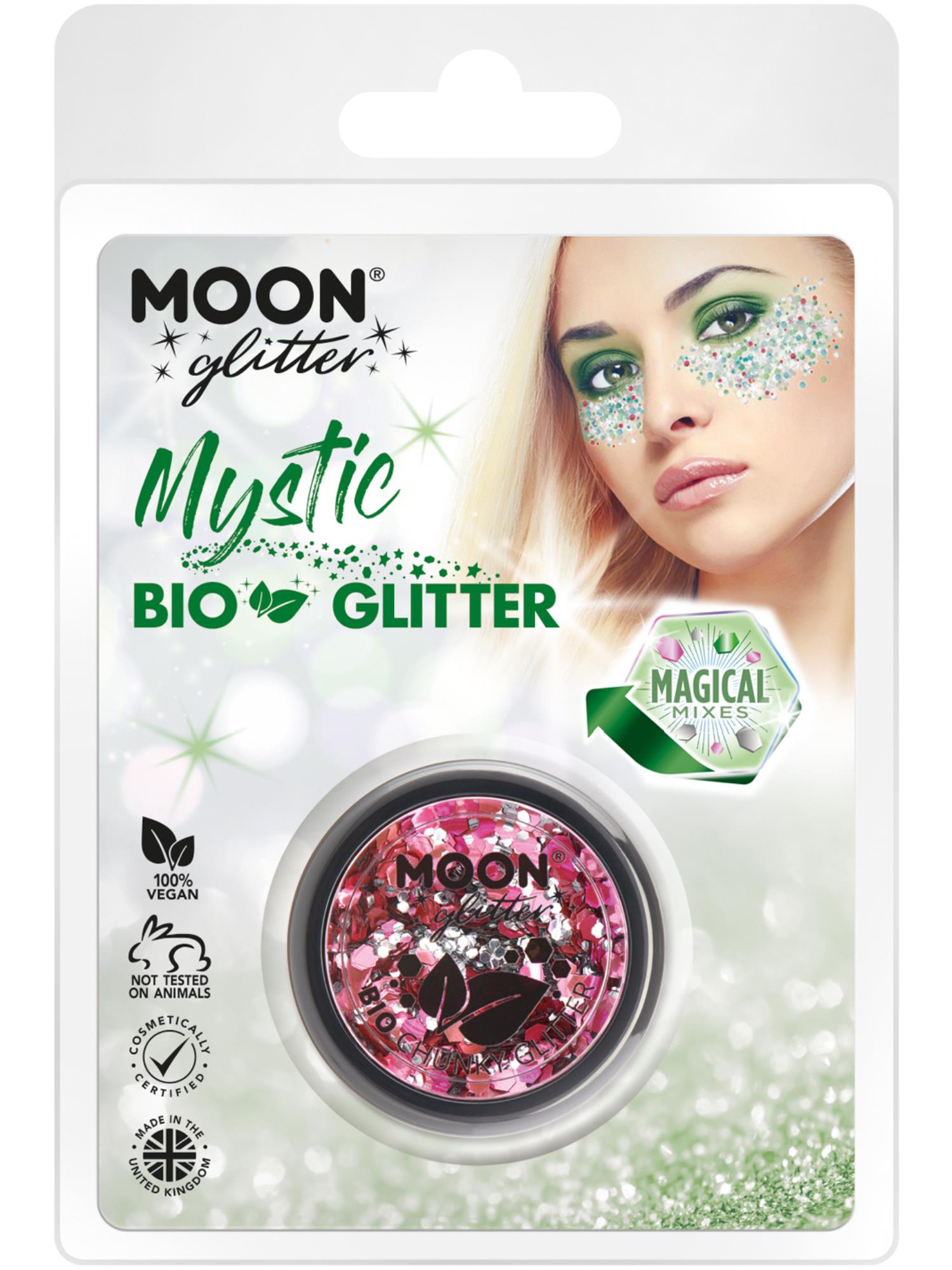 Moon Glitter Mystic Bio Chunky Glitter, Clamshell