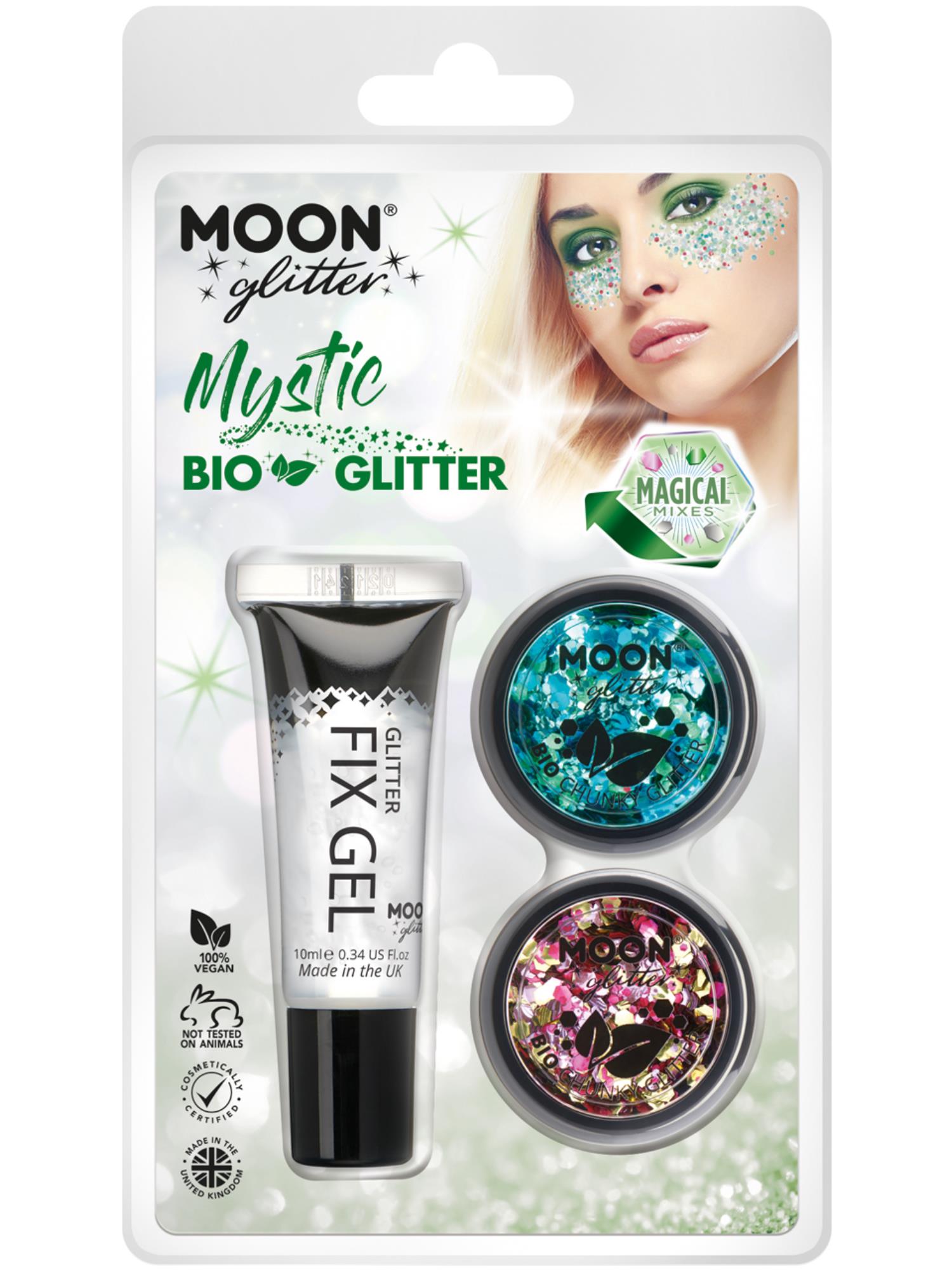 Moon Glitter Mystic Bio Chunky Glitter, Clamshell