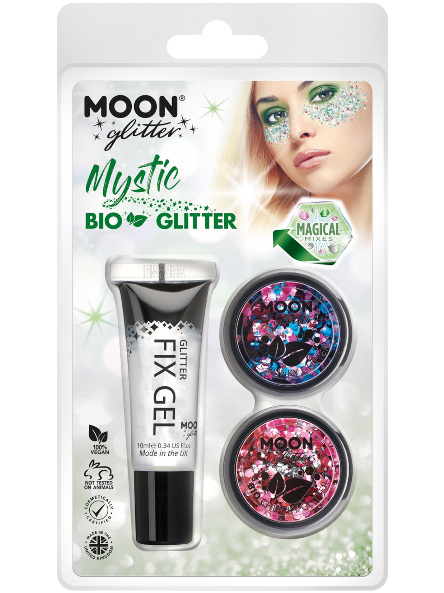 Moon Glitter Mystic Bio Chunky Glitter, Clamshell