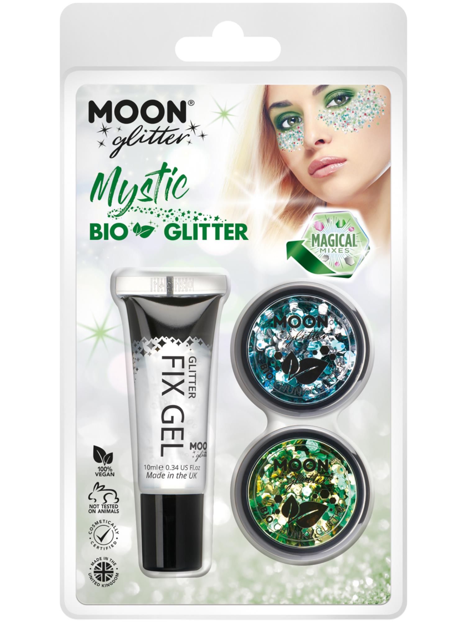 Moon Glitter Mystic Bio Chunky Glitter, Clamshell
