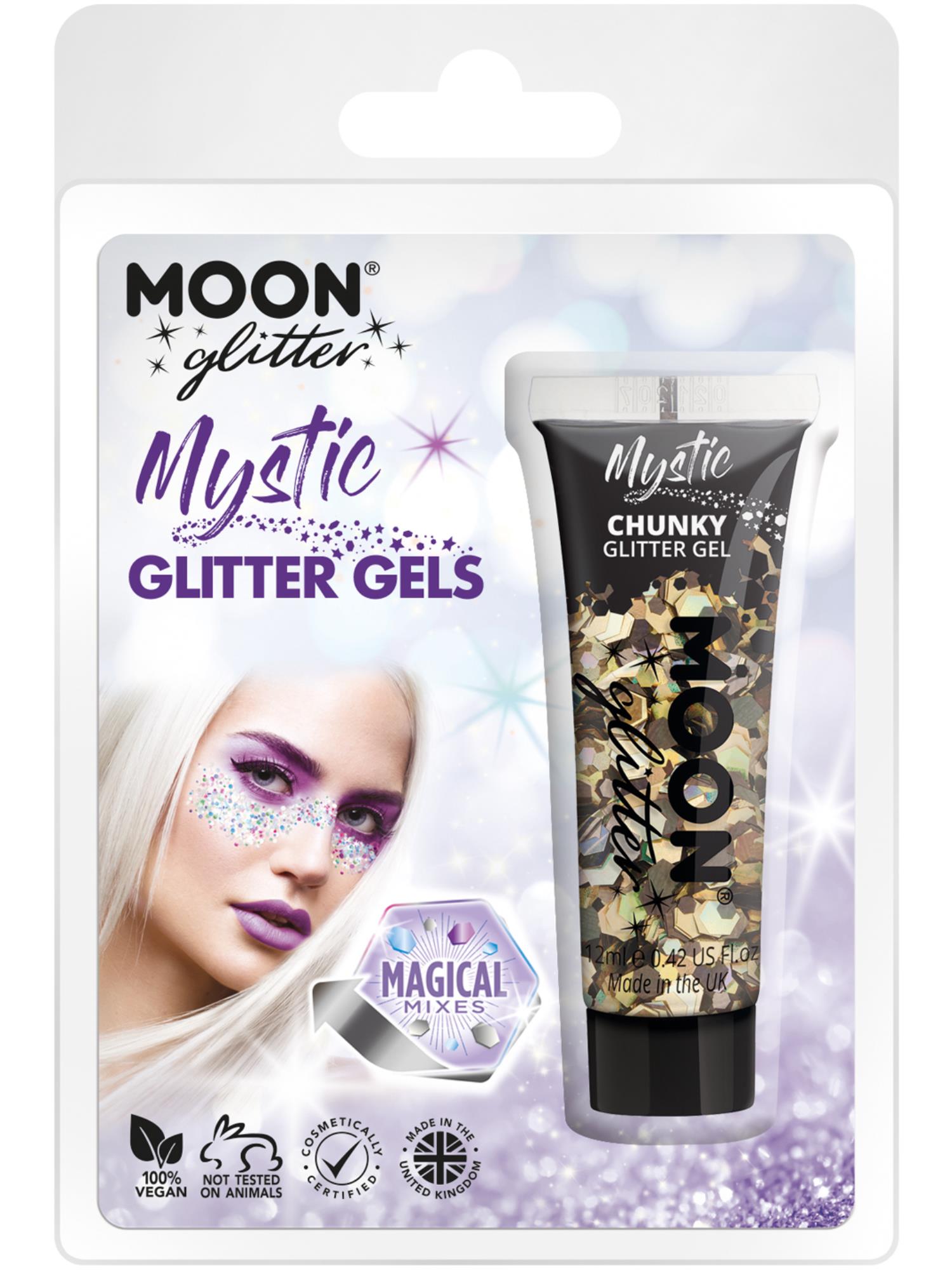 Moon Glitter Mystic Chunky Glitter Gel, Clamshell