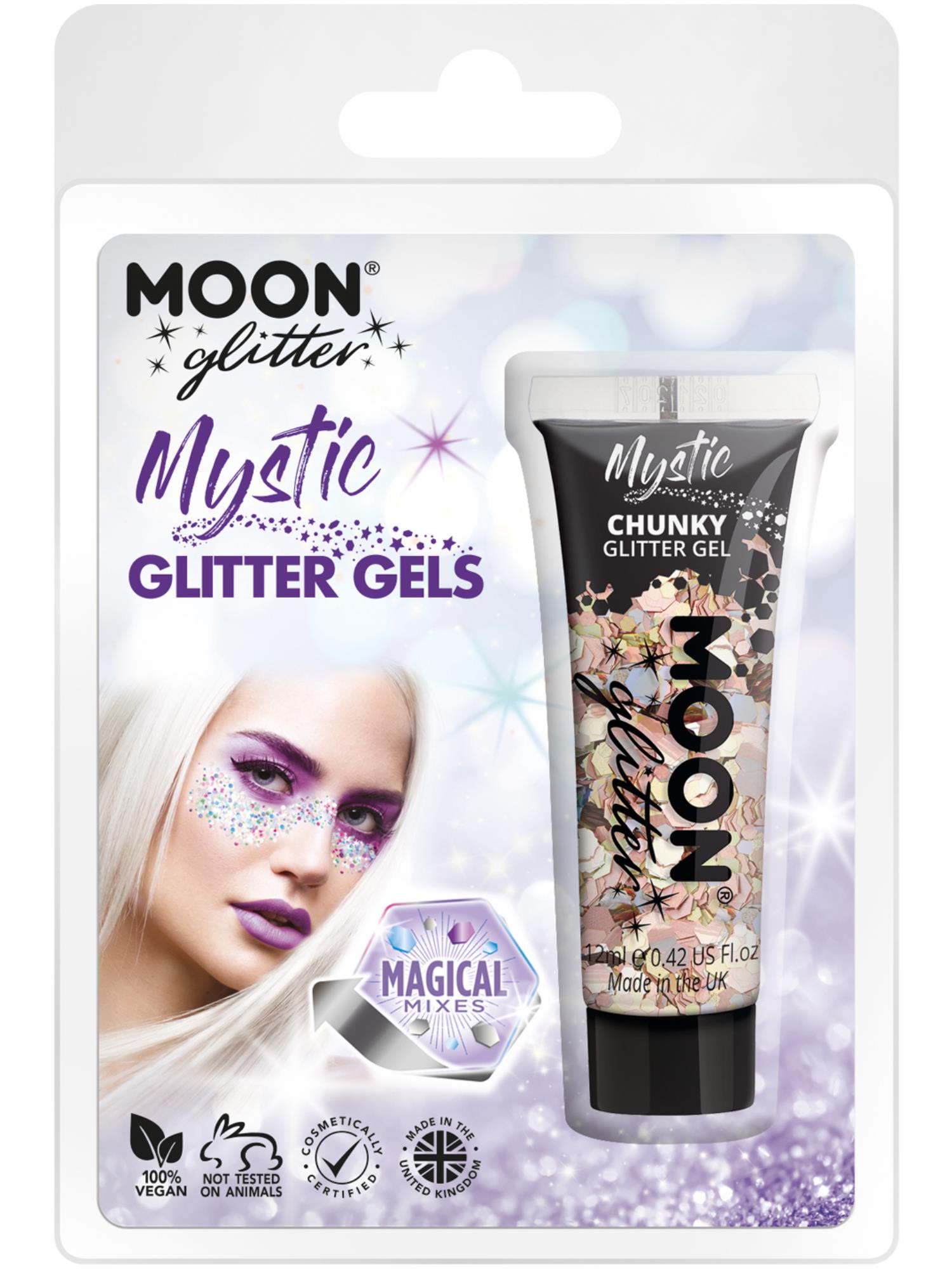 Moon Glitter Mystic Chunky Glitter Gel, Clamshell