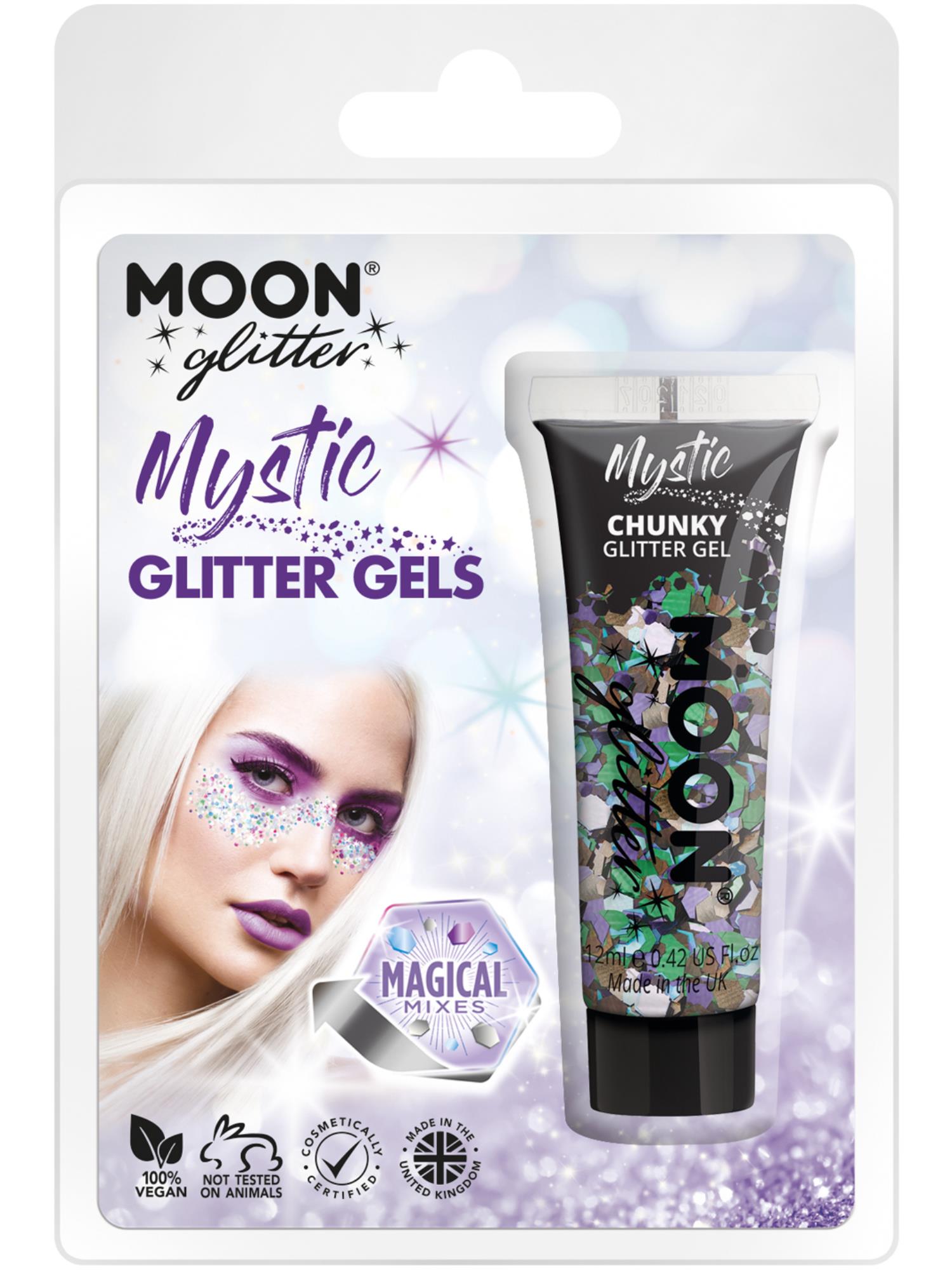 Moon Glitter Mystic Chunky Glitter Gel, Clamshell