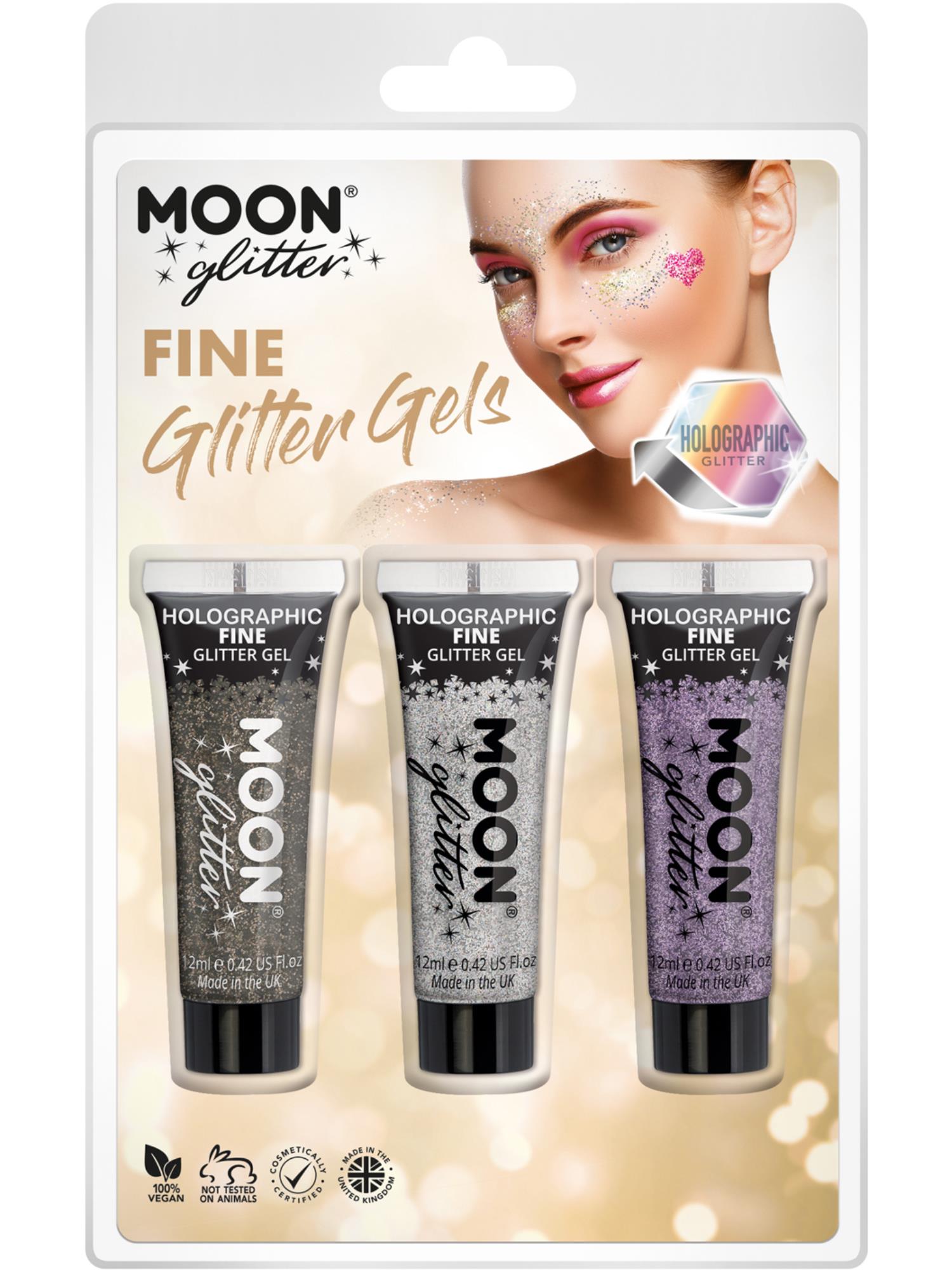 Moon Glitter Holographic Fine Glitter Gel,