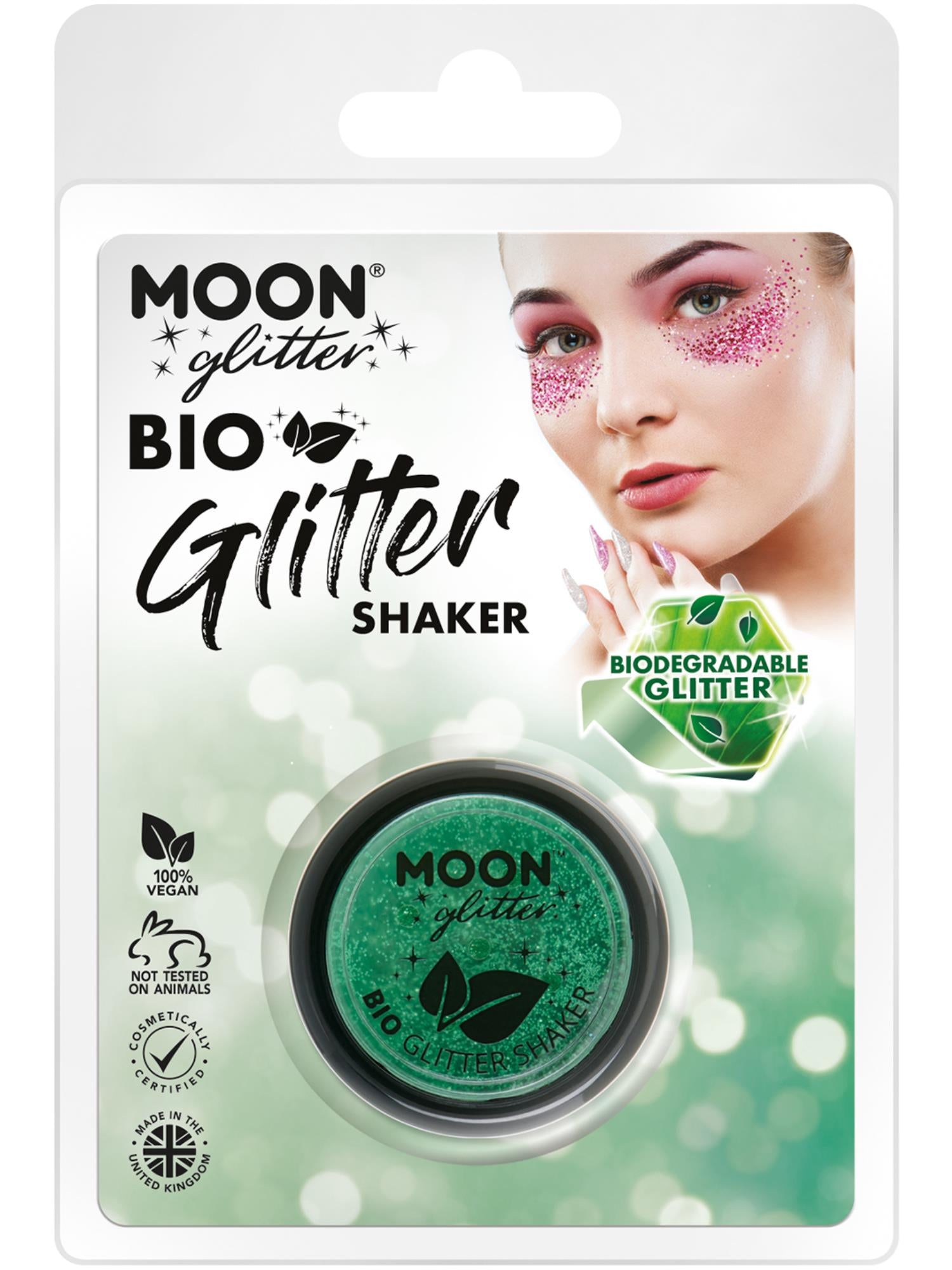 Moon Glitter Bio Glitter Shakers, Green