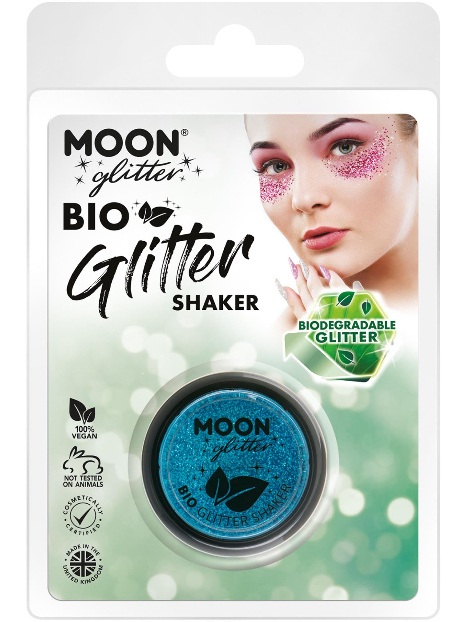 Moon Glitter Bio Glitter Shakers, Blue
