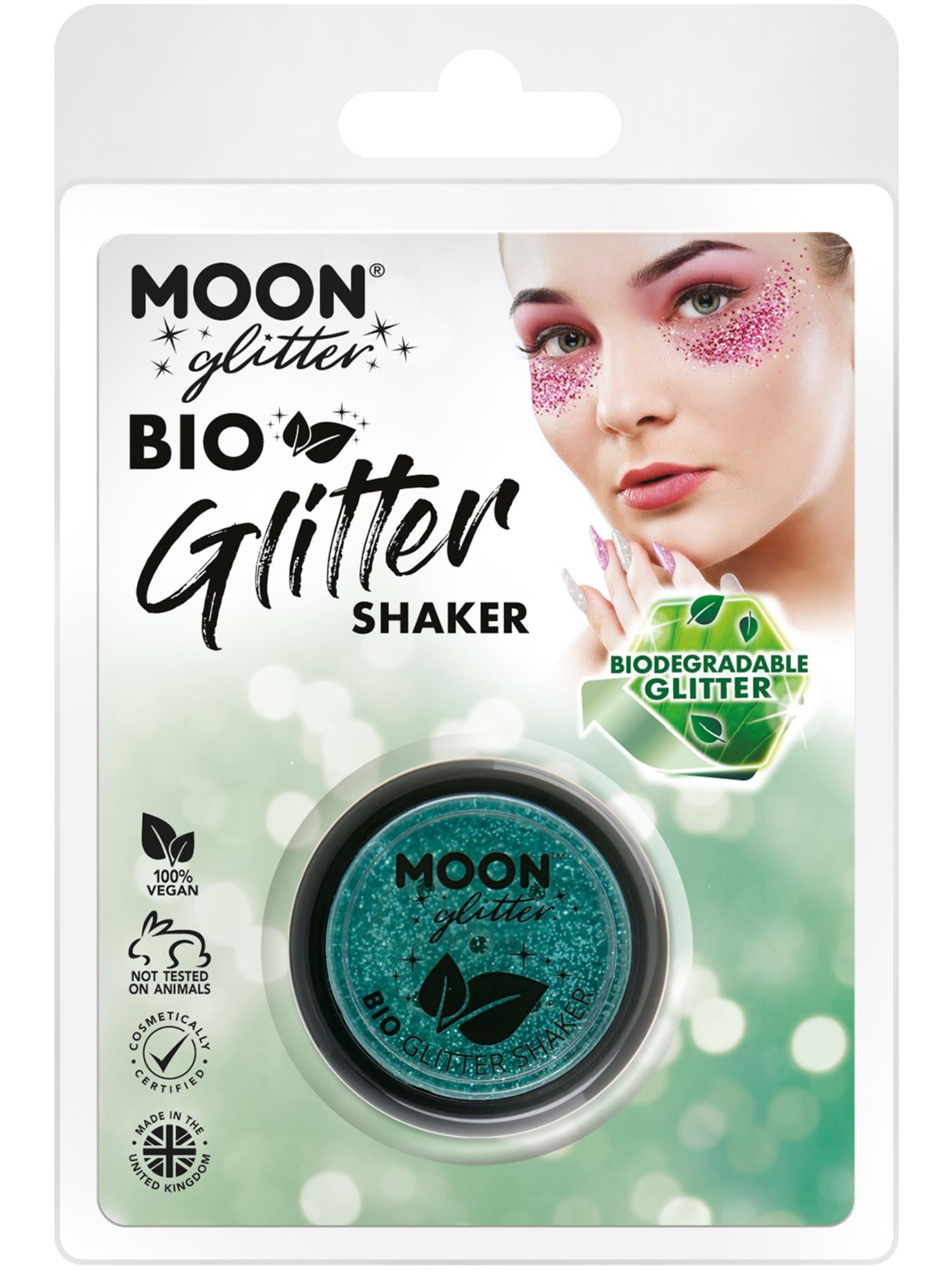 Moon Glitter Bio Glitter Shakers, Turquoise