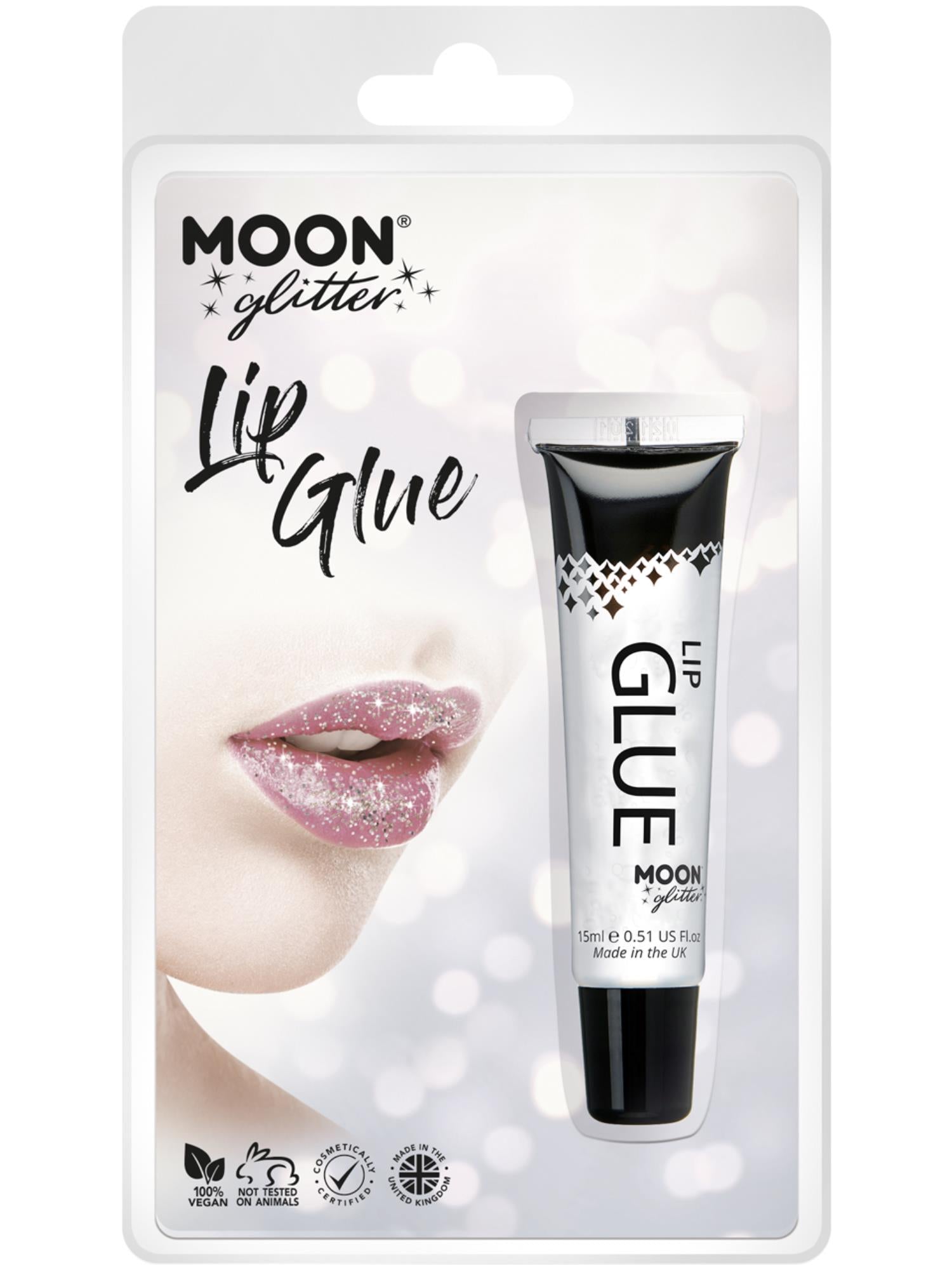 Moon Glitter Lip Glue, transparent