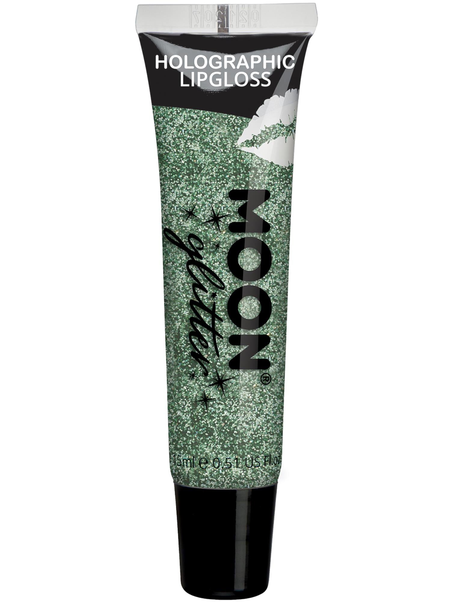 Moon Glitter Holographic Glitter Lipgloss, Green