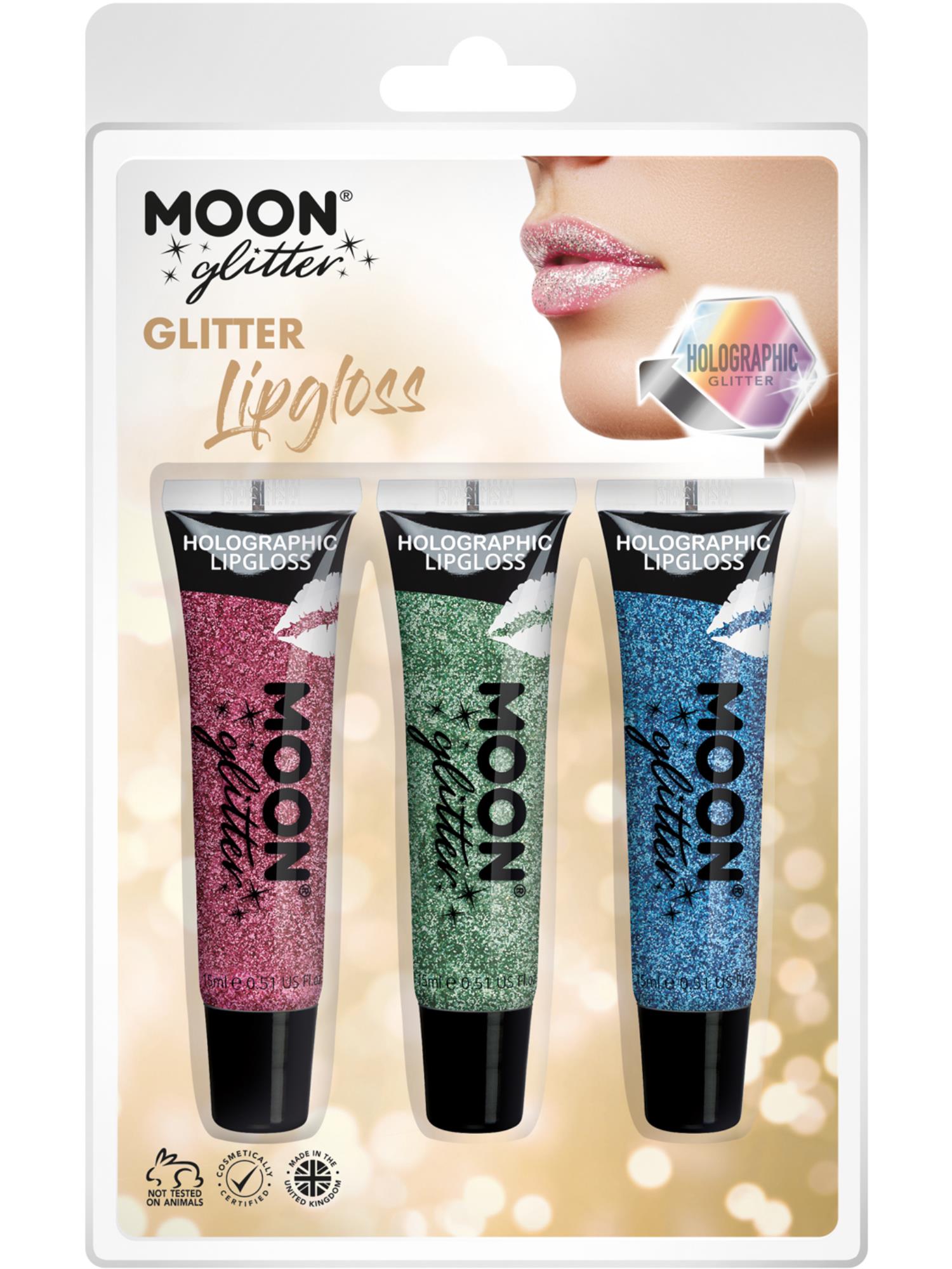 Moon Glitter Holographic Glitter Lipgloss,
