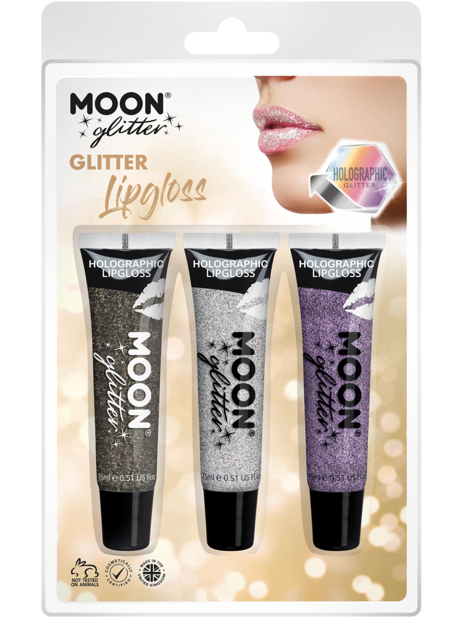 Moon Glitter Holographic Glitter Lipgloss,