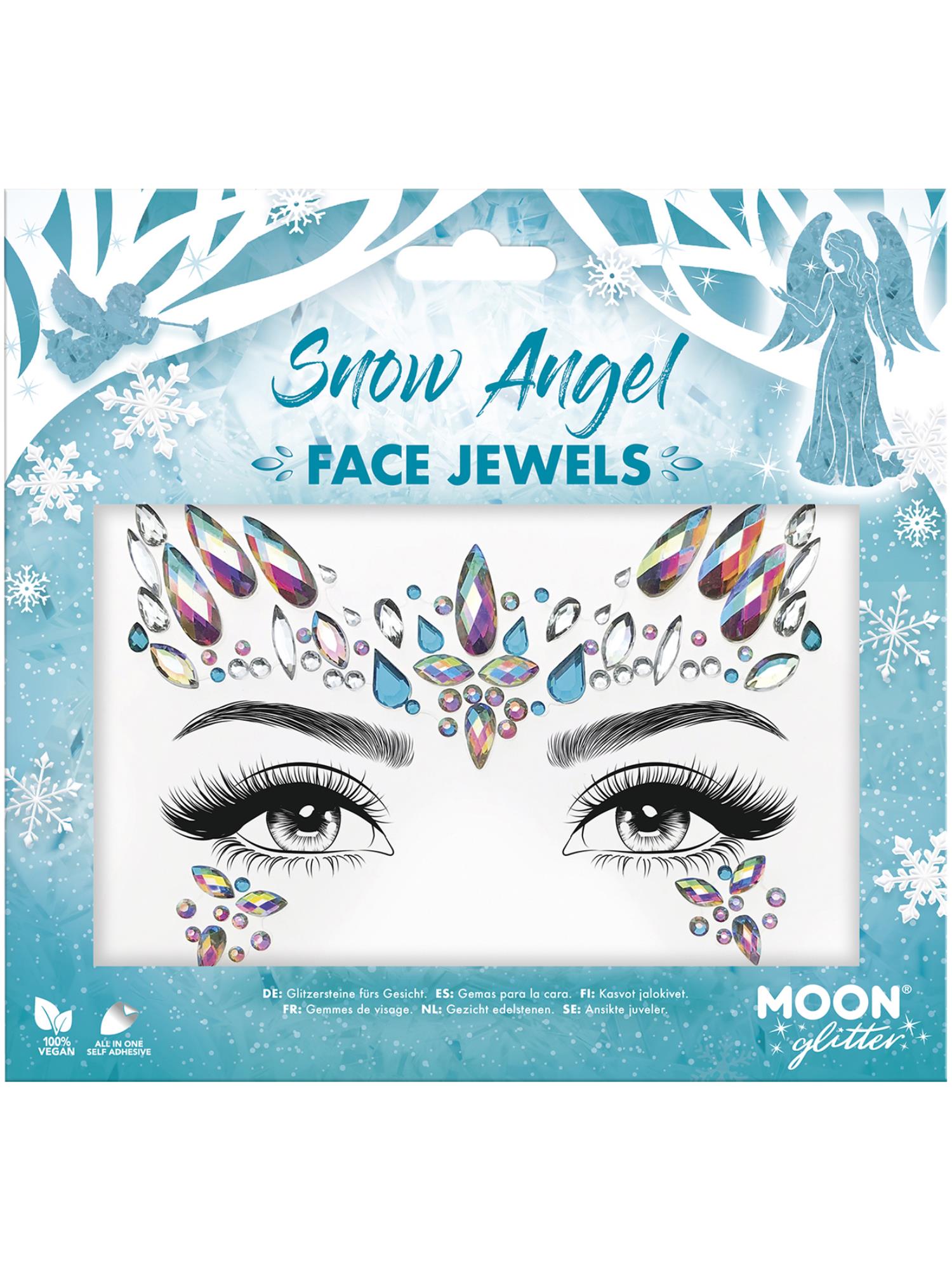 Moon Glitter Face Jewels, Snow Angel