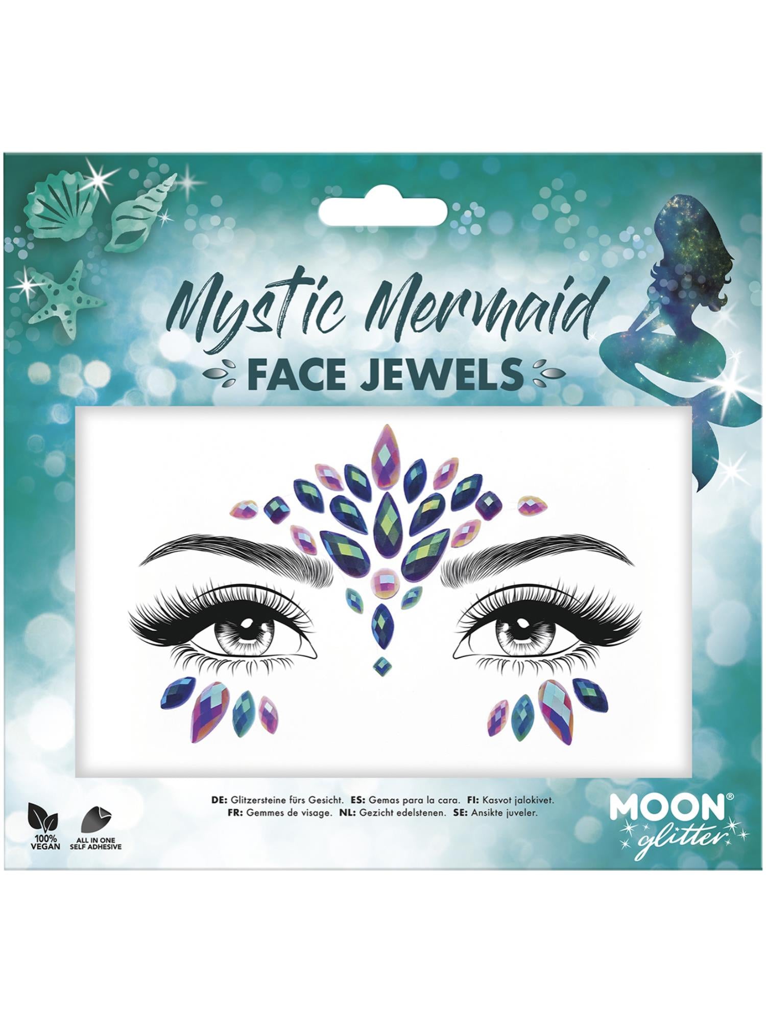 Moon Glitter gezichtsjuwelen, Mystic Mermaid