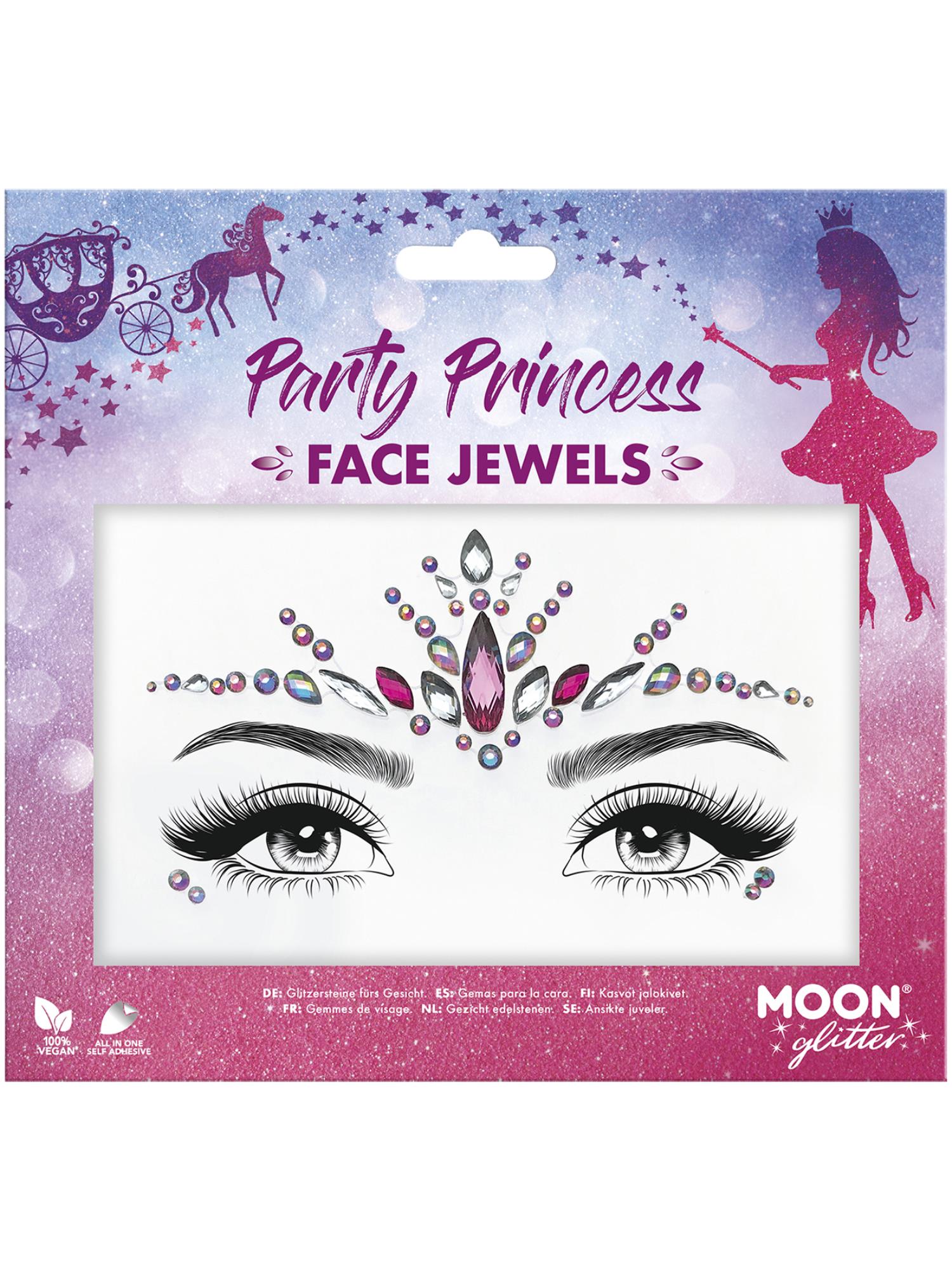 Moon Glitter gezichtsjuwelen, Party Princess
