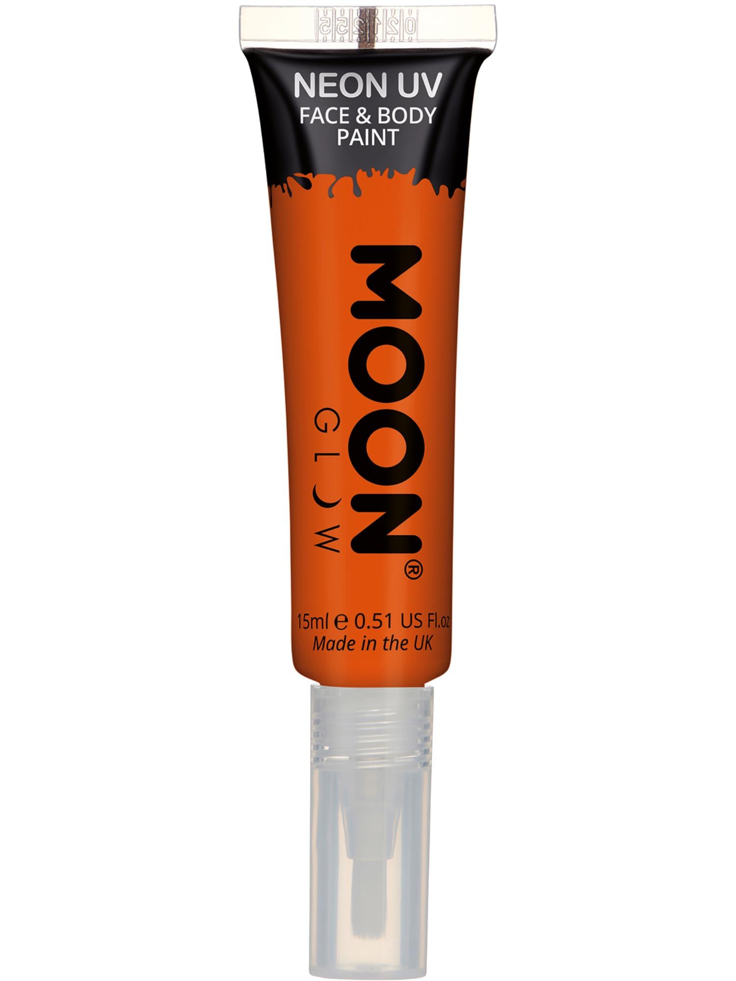 Moon Glow Intense Neon UV Face Paint, Orange