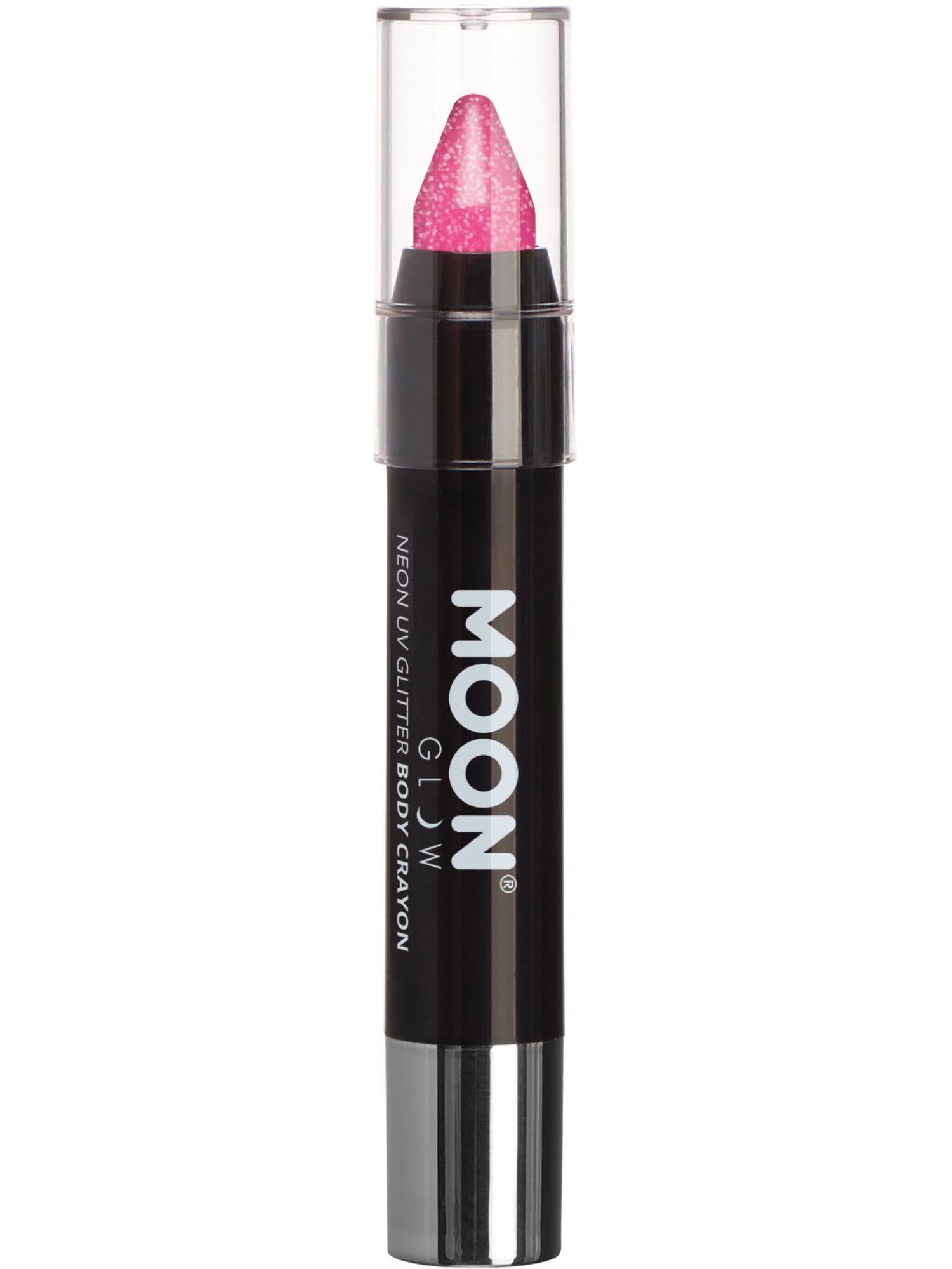 Moon Glow – Neon-UV-Glitzer-Körpermalstifte, Hot Pink