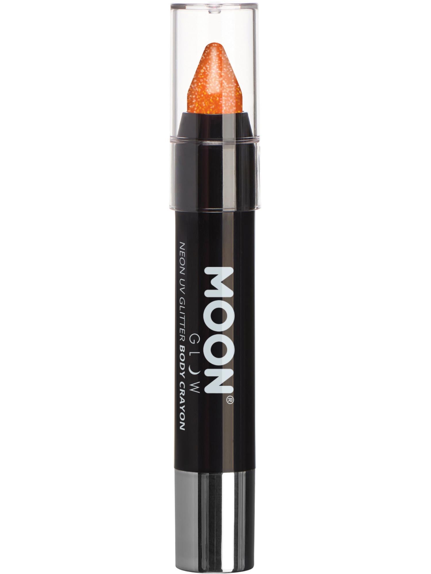 Moon Glow - Neon UV Glitter Body Crayons, Orange