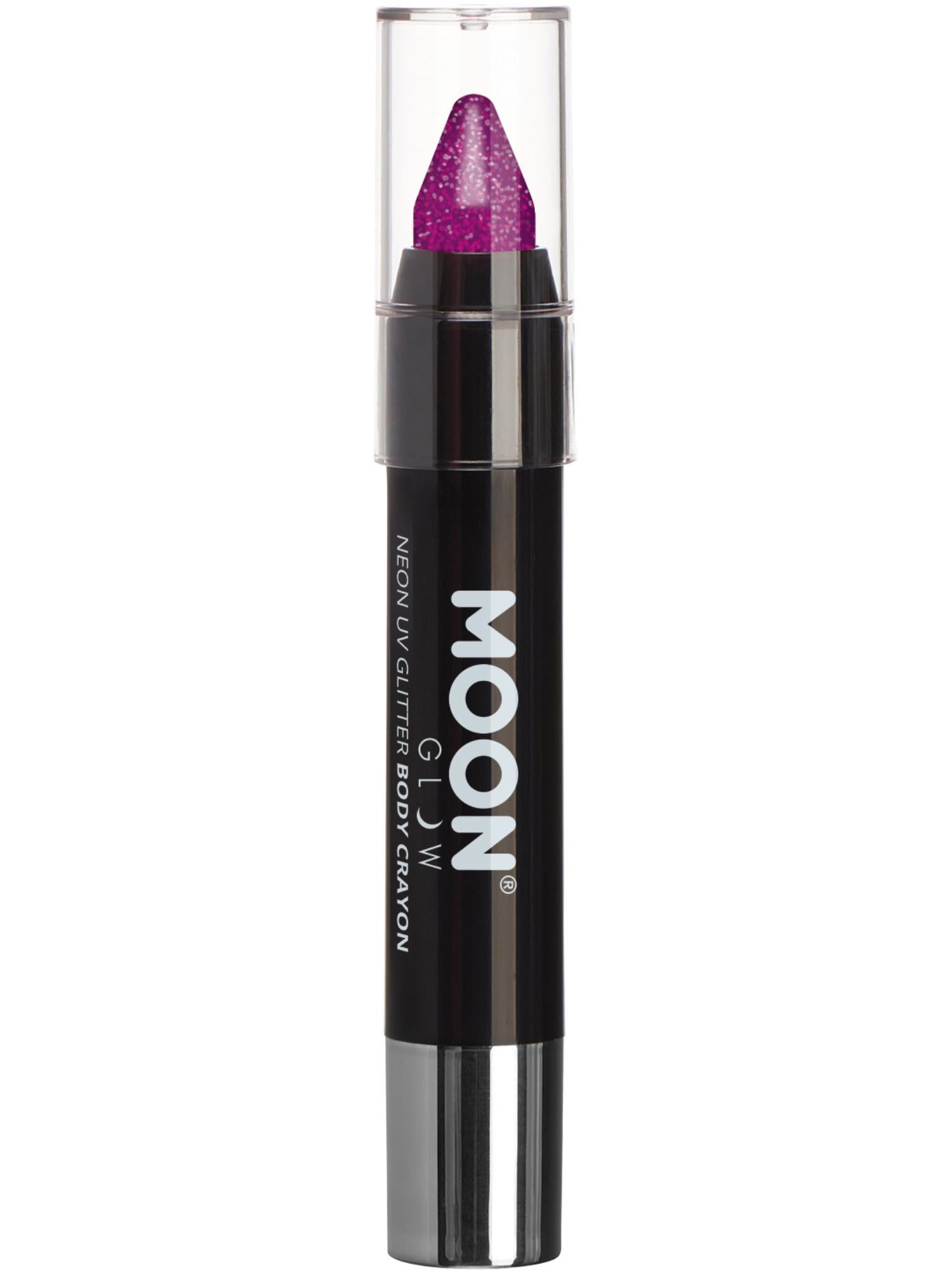 Moon Glow - Neon UV Glitter Body Crayons, Purple