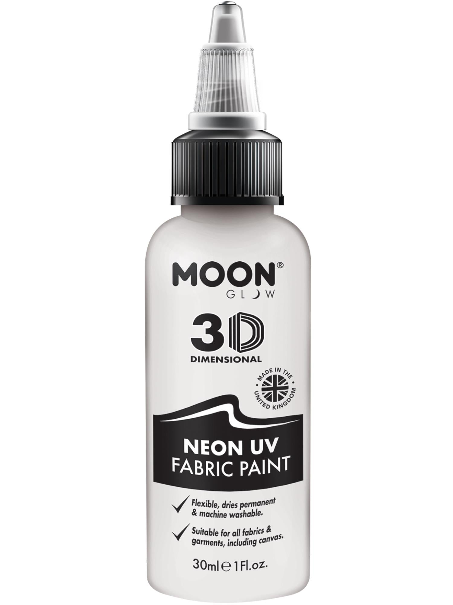 Moon Glow - Neon UV Intense Fabric Paint, White