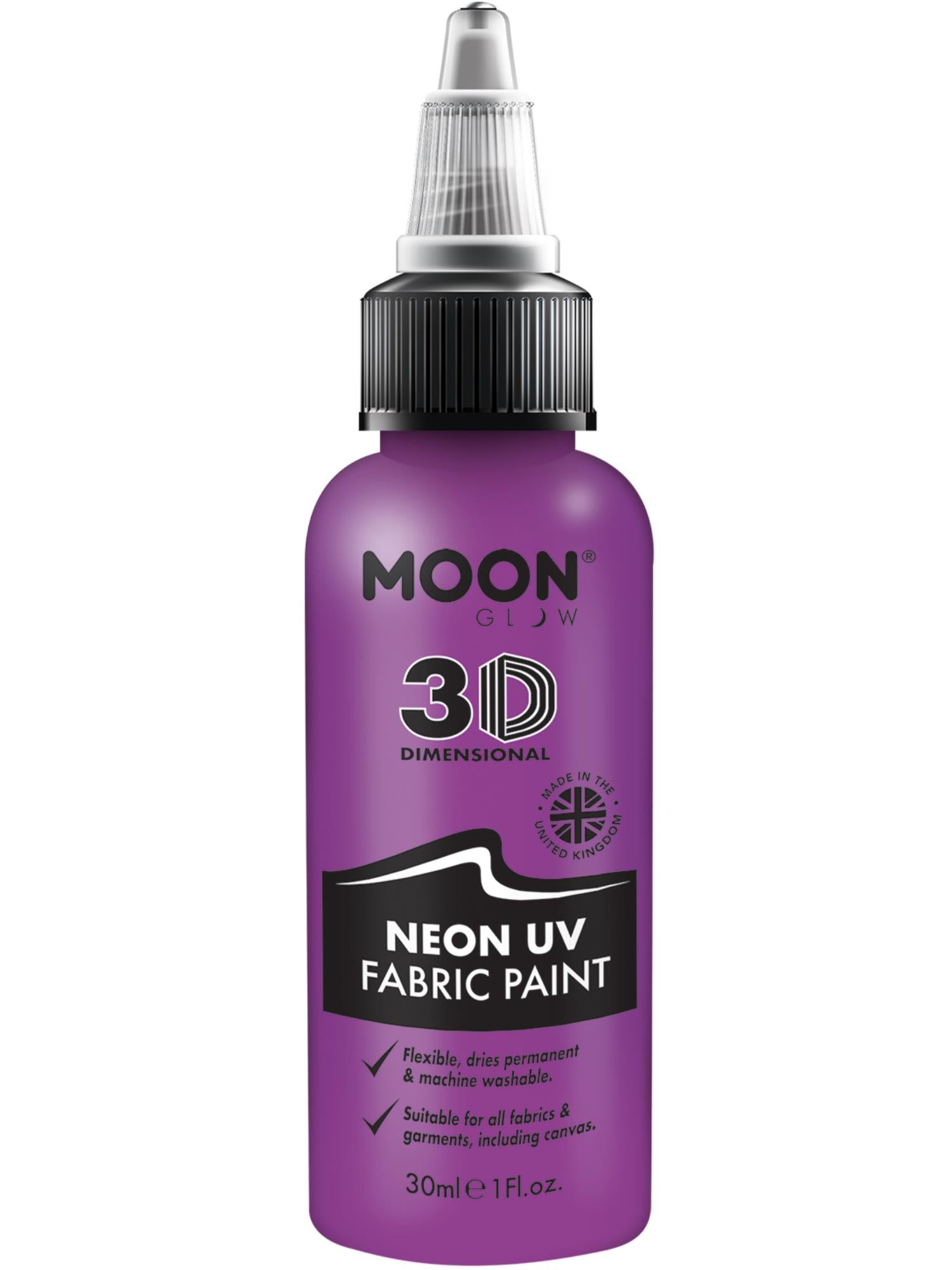 Moon Glow - Neon UV Intense Fabric Paint, Purple