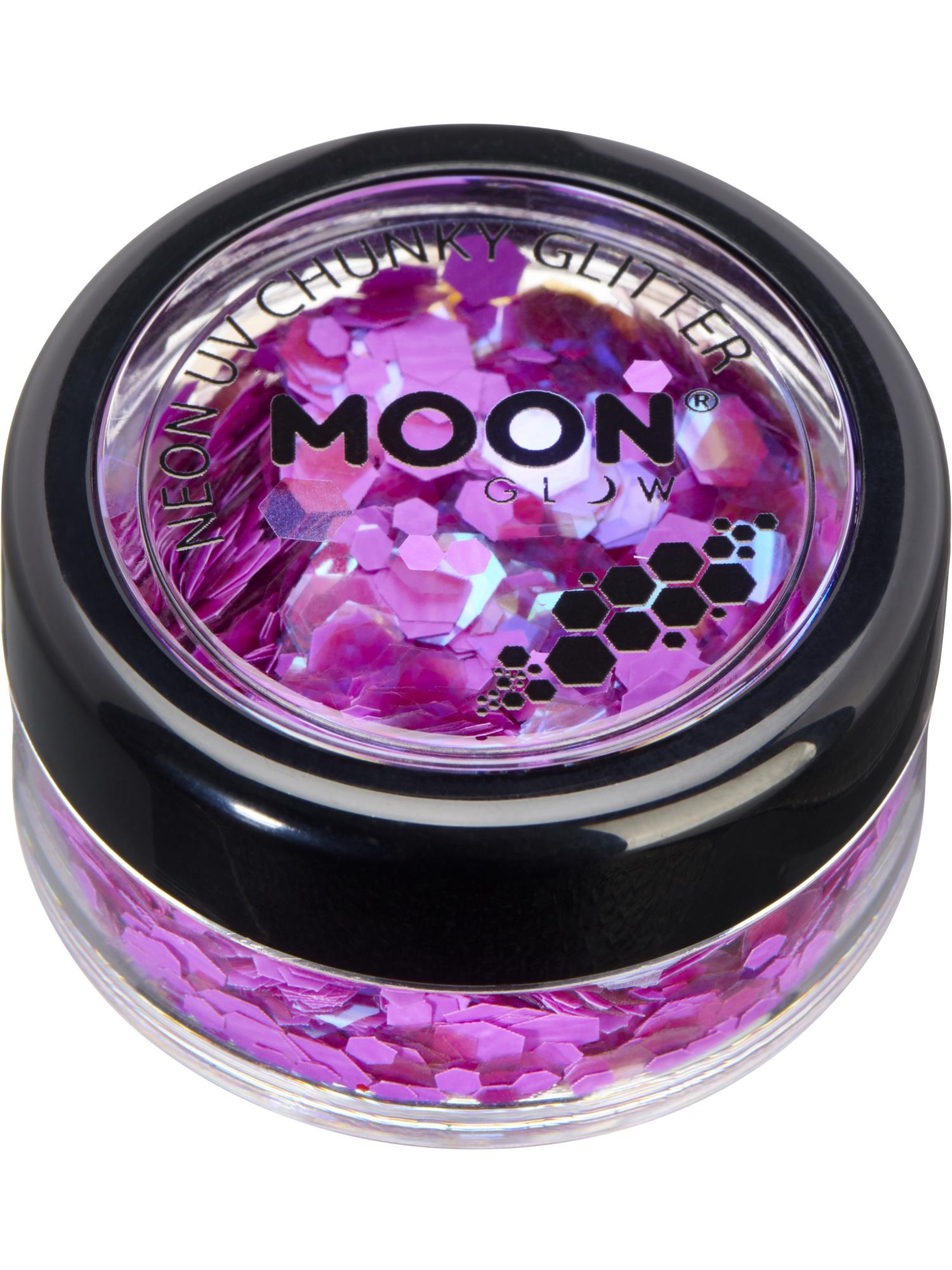 Moon Glow - Neon UV Chunky Glitter, Purple