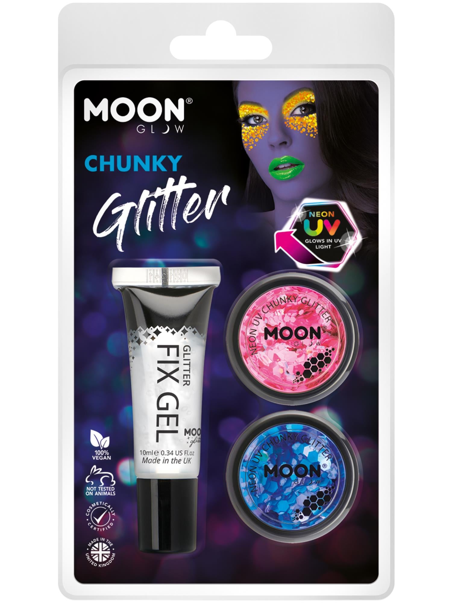 Moon Glow - Neon UV Chunky Glitter,