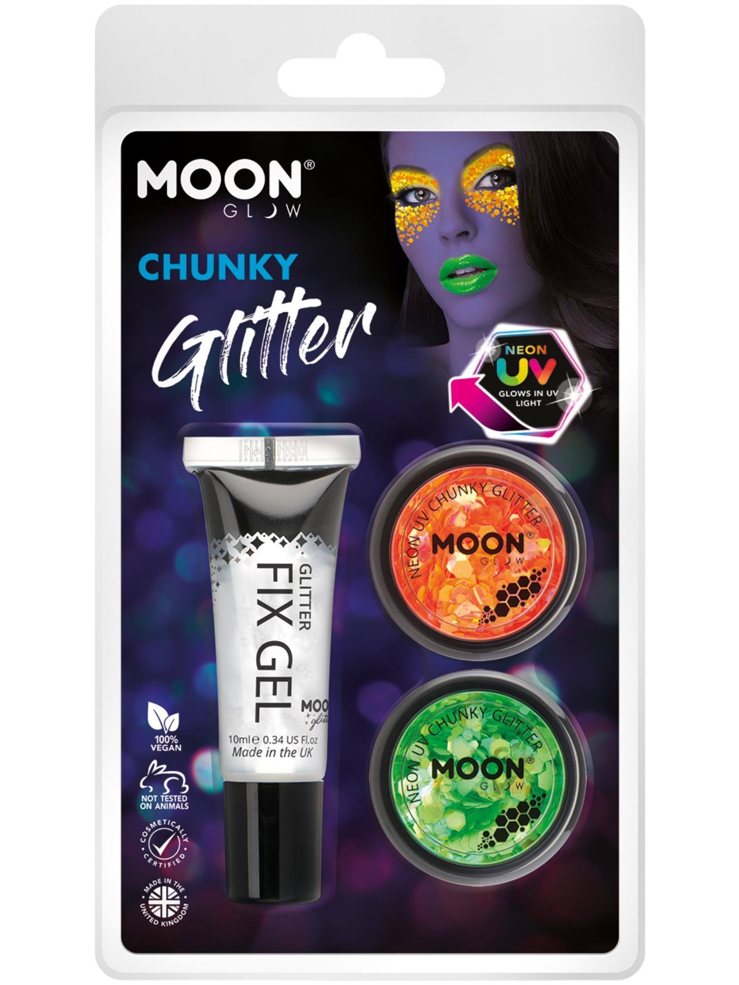 Moon Glow - Neon UV Chunky Glitter,