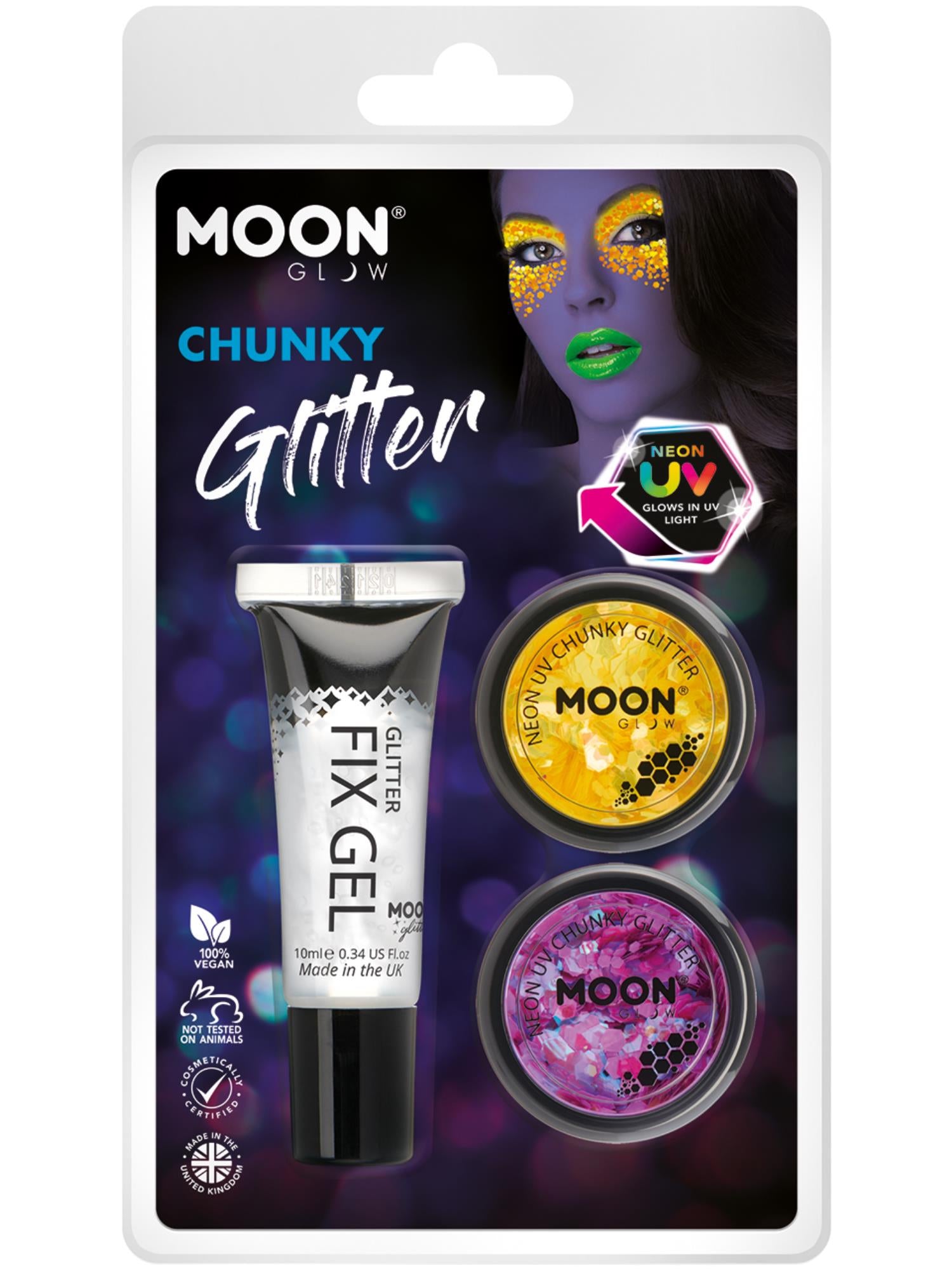 Moon Glow - Neon UV Chunky Glitter,