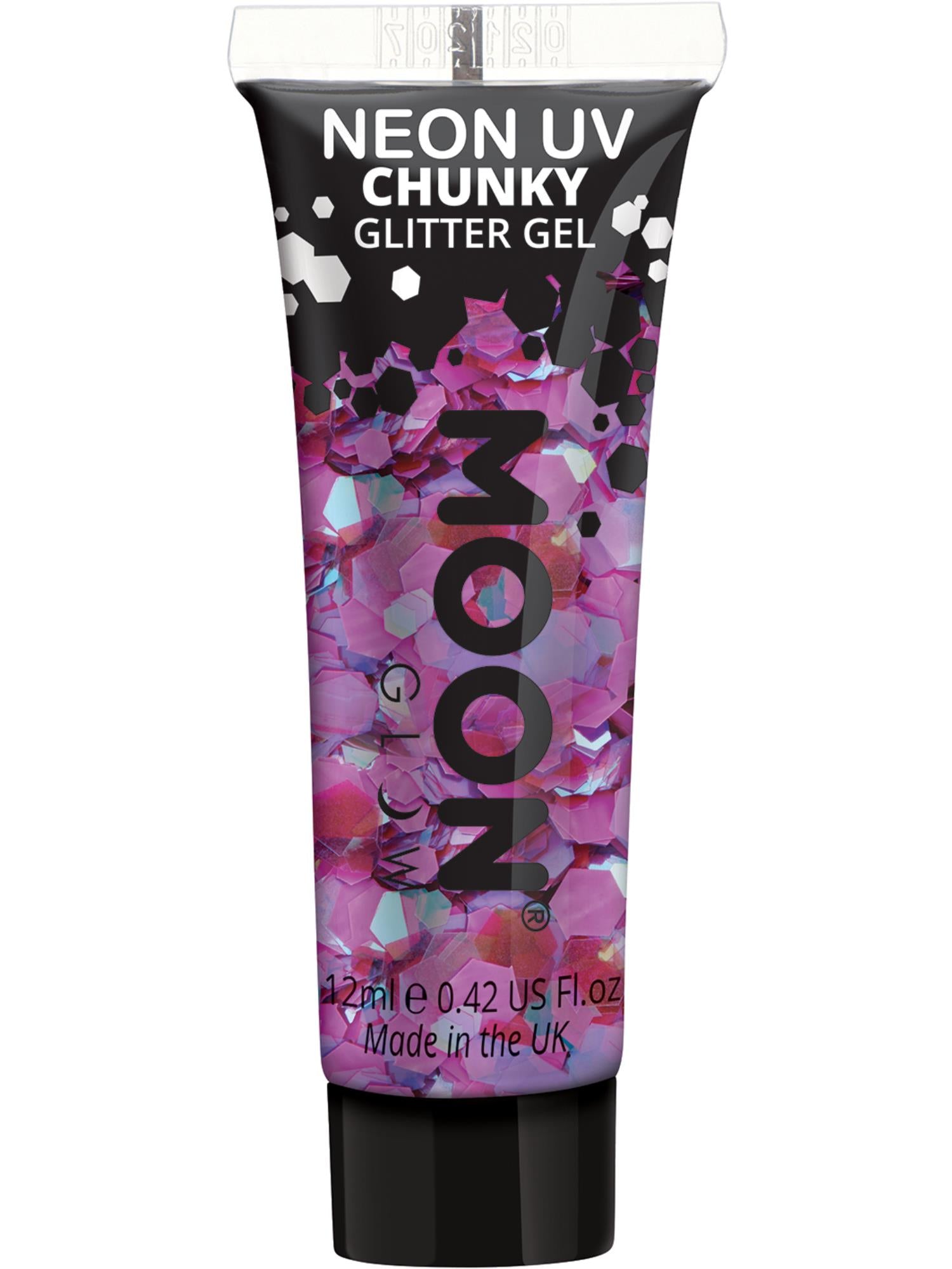 Moon Glow - Neon UV Chunky Glitter Gel, Purple