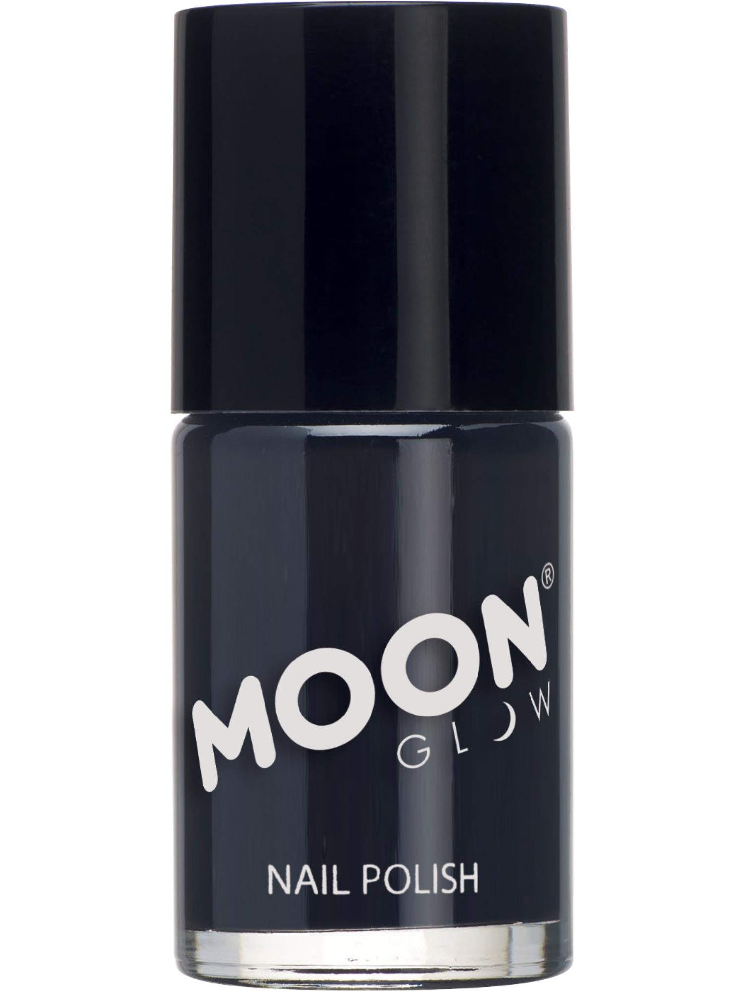 Moon Glow Pastel Neon UV Nail Polish, Black