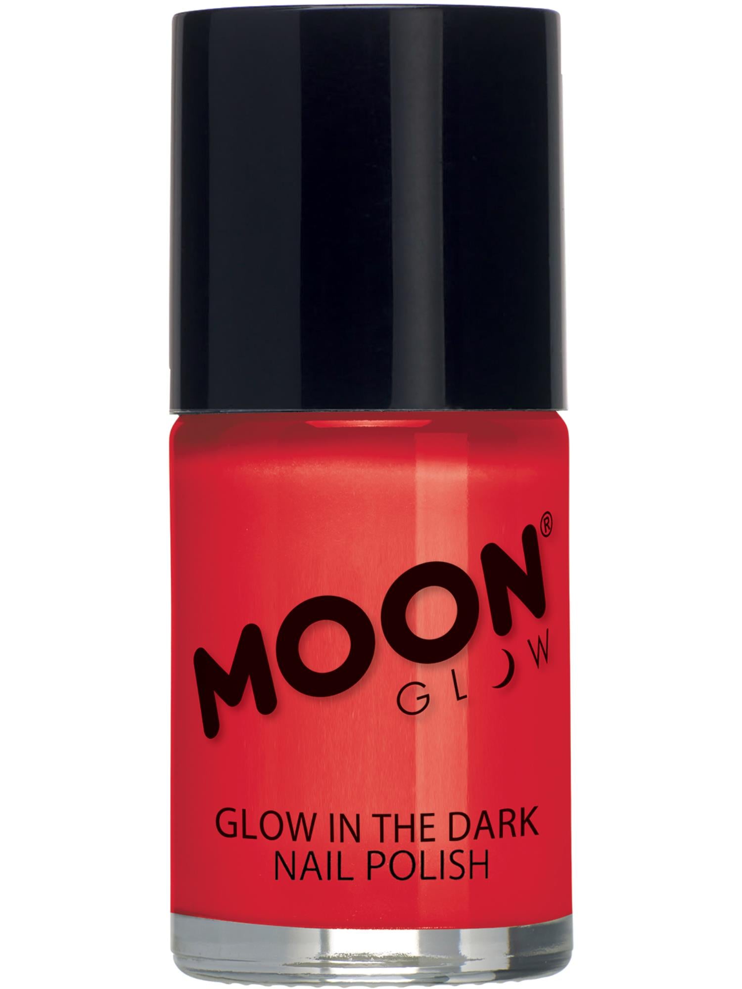 Moon Glow - Glow in the Dark Nail Polish, Red
