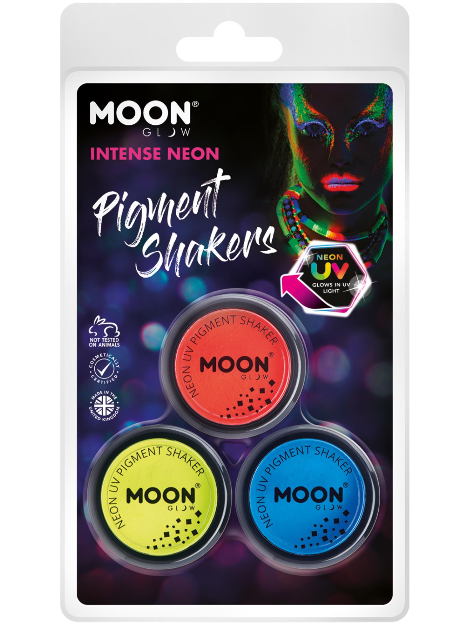 Moon Glow Intense Neon UV Pigment Shakers,