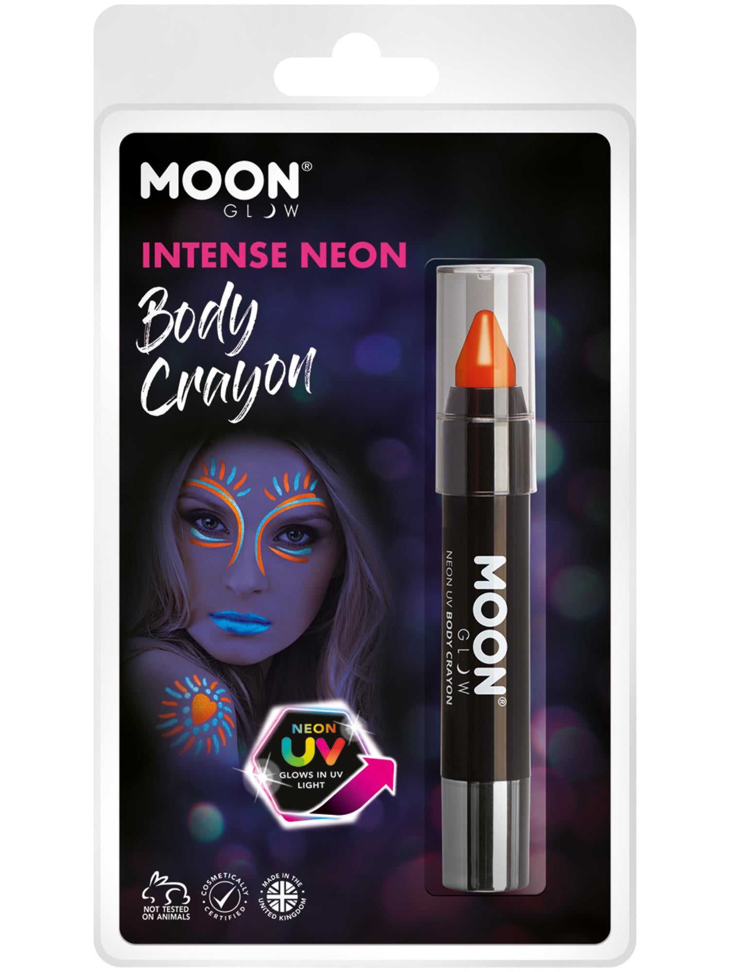 Moon Glow Intense Neon UV Body Crayons, Intense Or