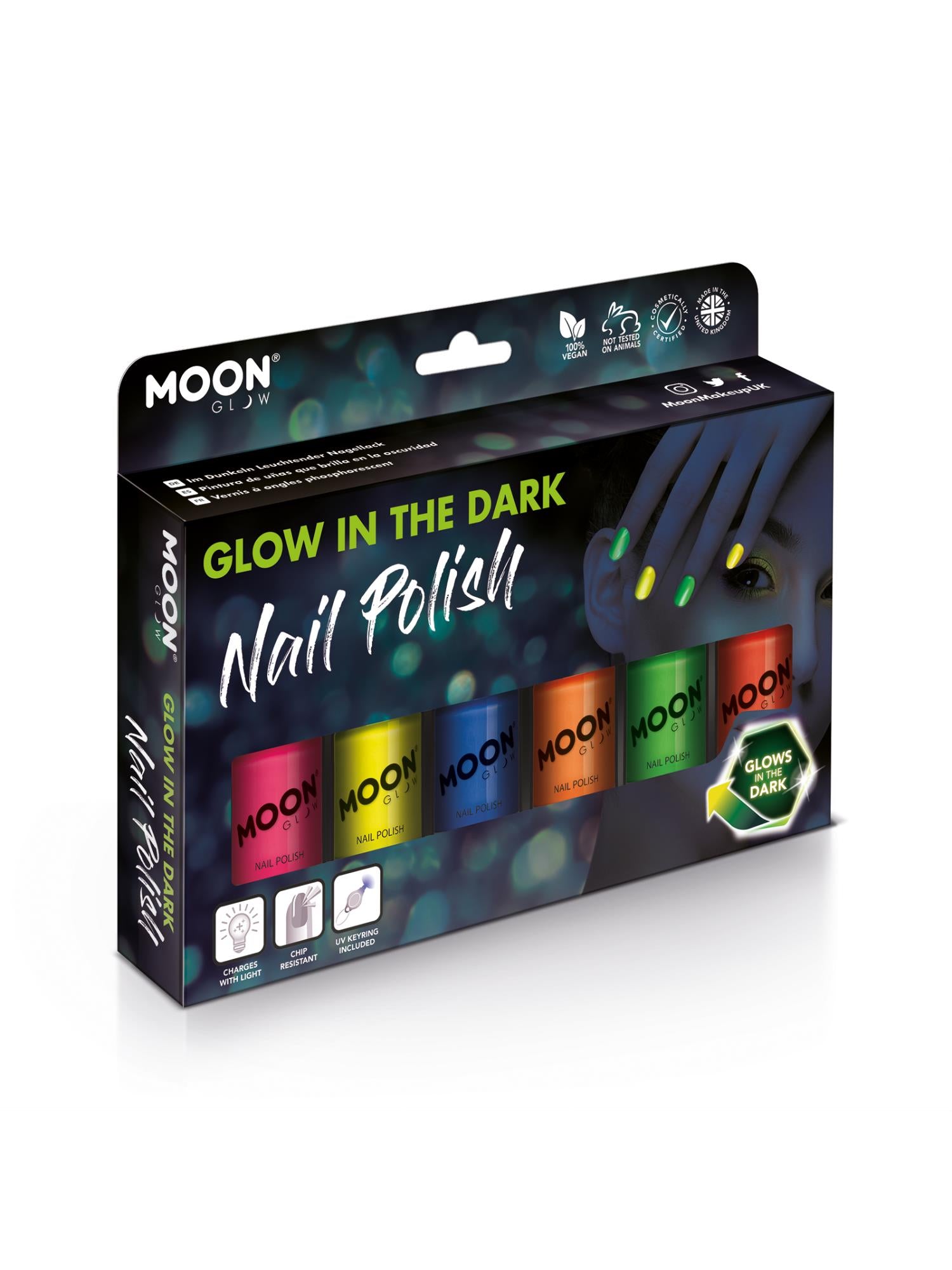 Moon Glow - Glow in the Dark Nail Polish, Assorted
