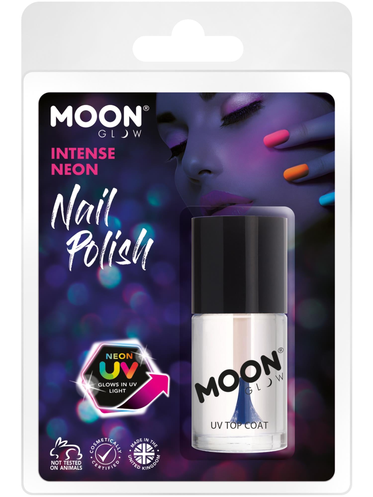 Moon Glow UV Reactive Top Coat, Clear