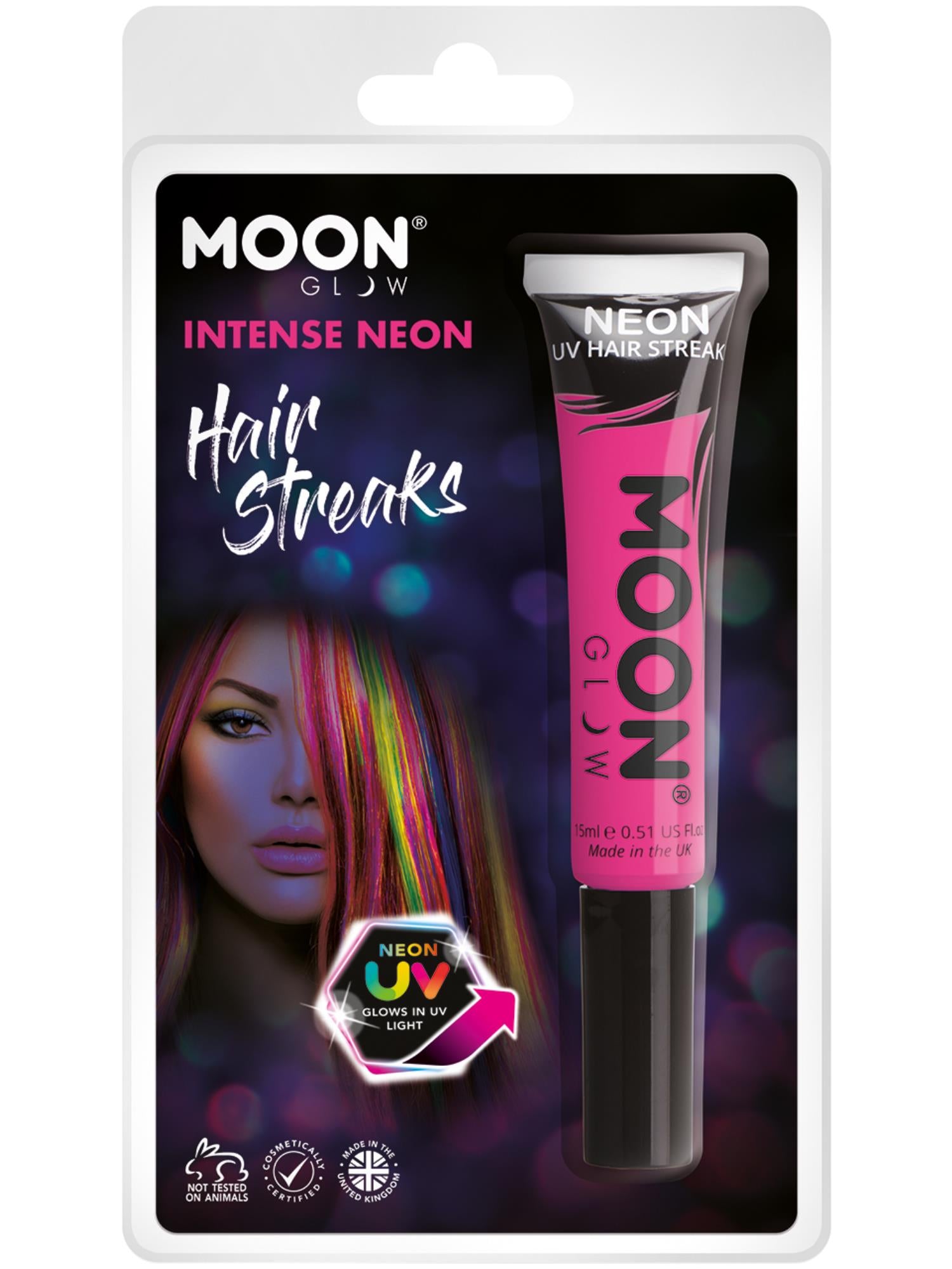 Moon Glow Intense Neon UV Hair Streaks, Intense Pi