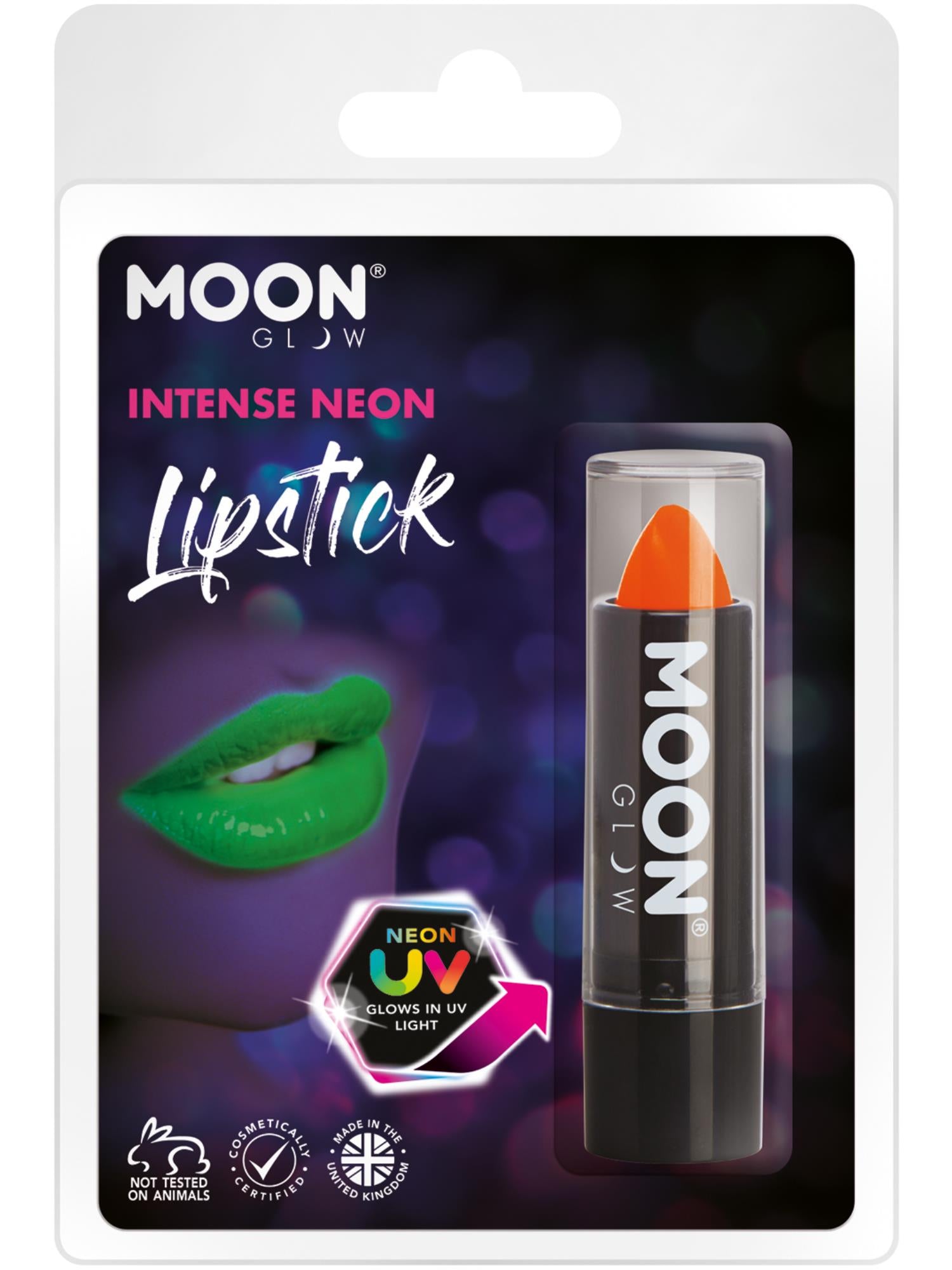 Moon Glow Intense Neon UV-Lippenstift, Intense Orange