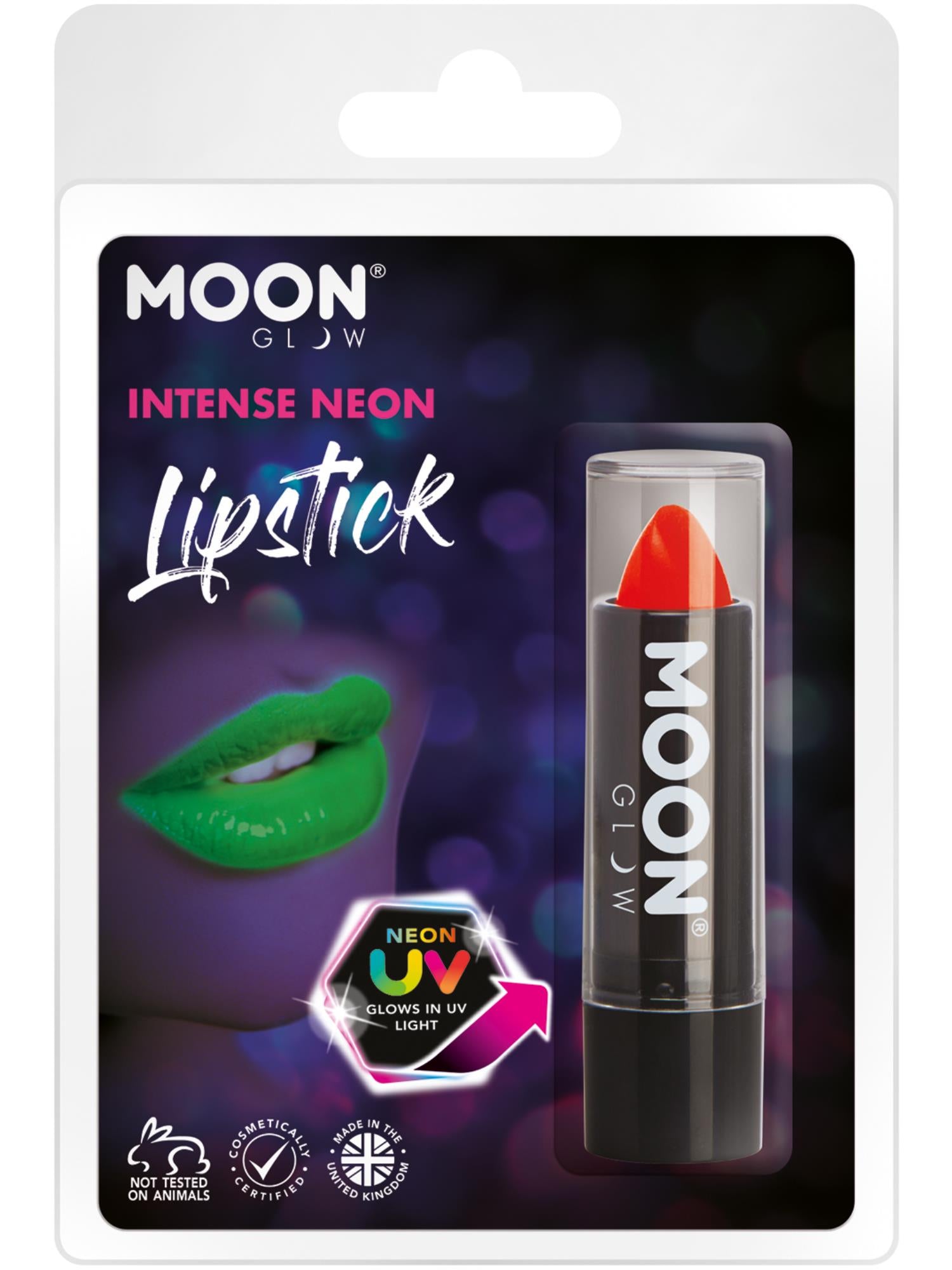 Moon Glow Intense Neon UV-Lippenstift, Intense Red